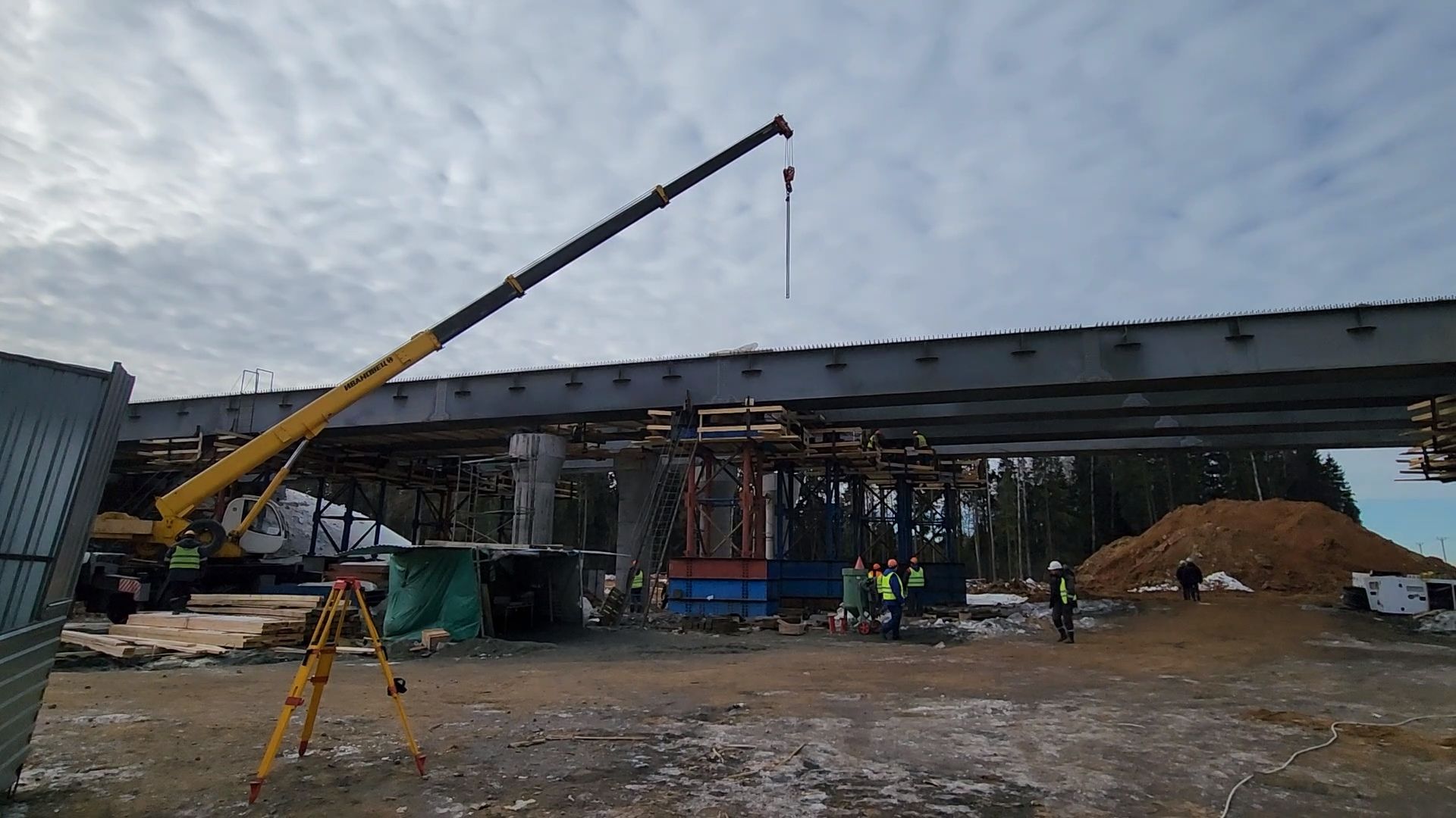 Одинцово, строительство, цкад, дороги, мост, путепровод,