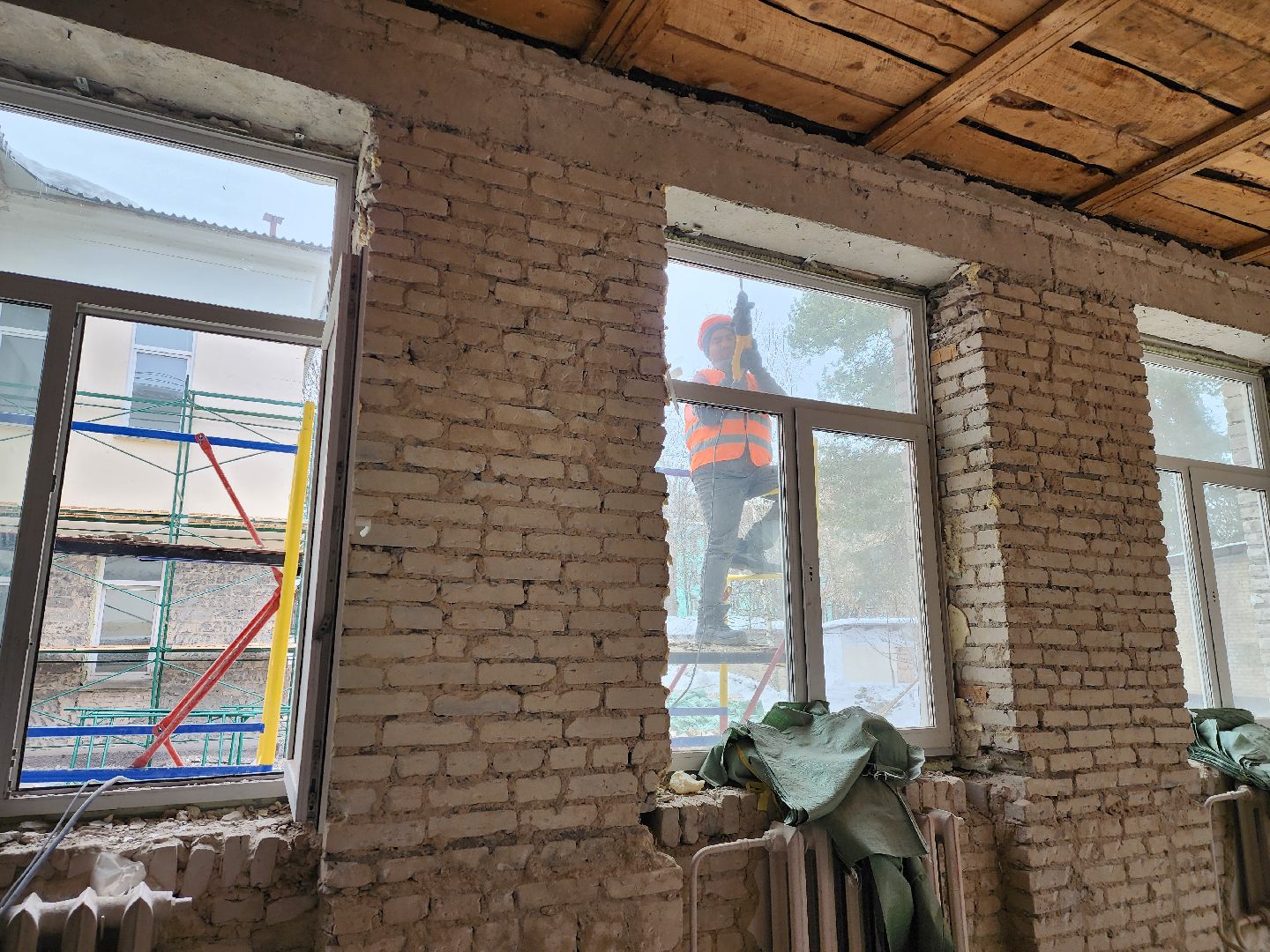 Школа, Капремонт, Демонтаж, Дубна,