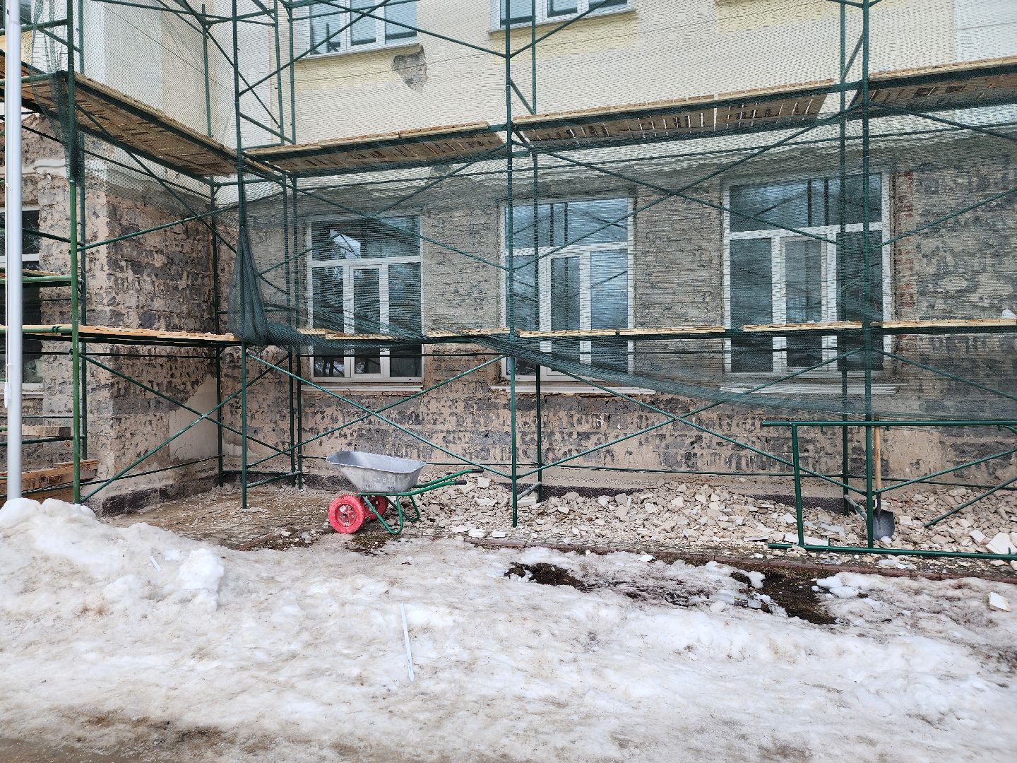 Школа, Капремонт, Демонтаж, Дубна,