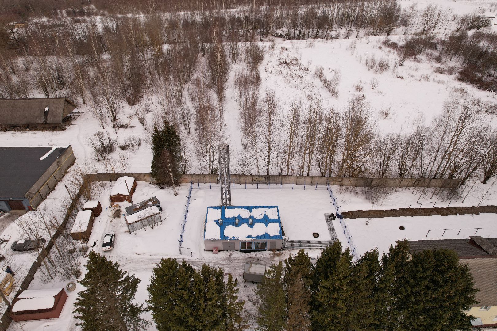 видео с коптера, котельная, жкх,