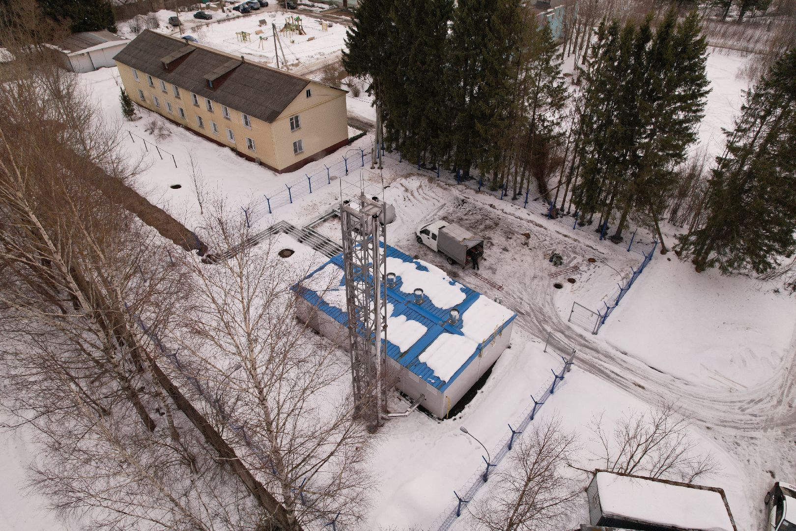 видео с коптера, котельная, жкх,