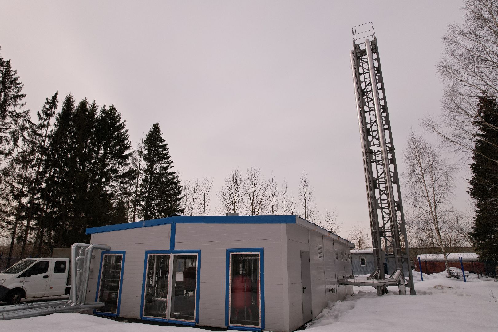 видео с коптера, котельная, жкх,