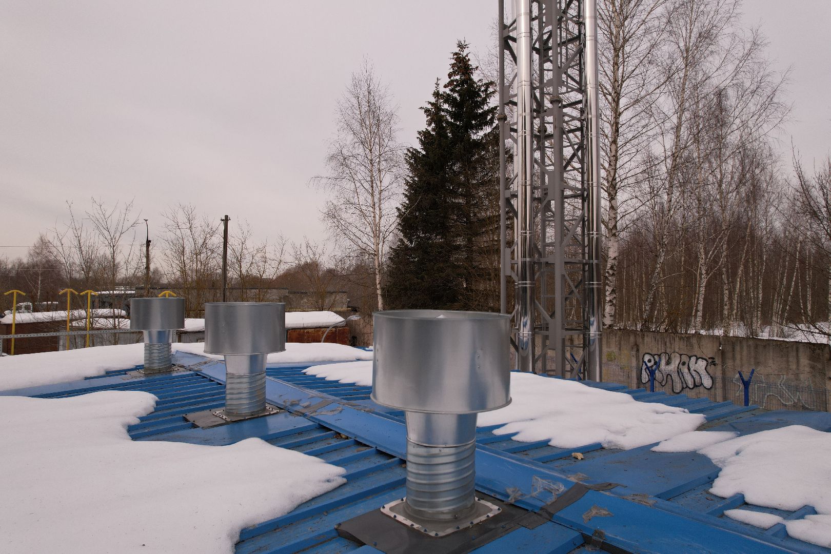 видео с коптера, котельная, жкх,