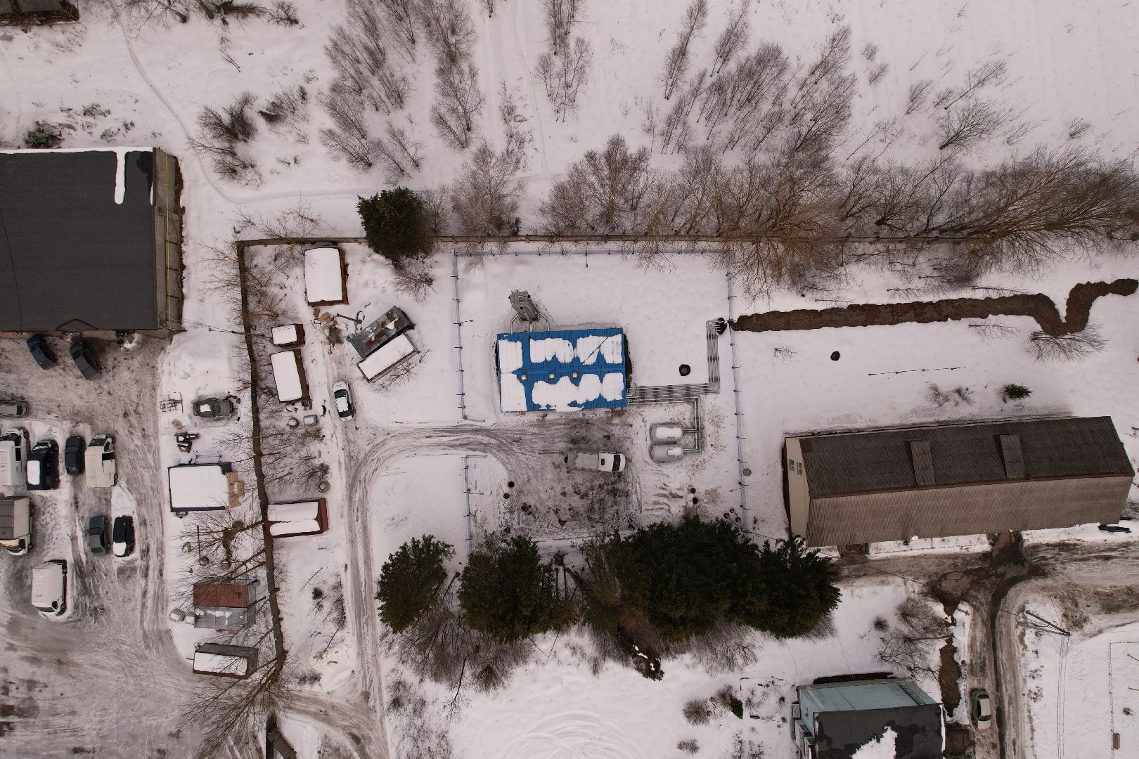 видео с коптера, котельная, жкх,