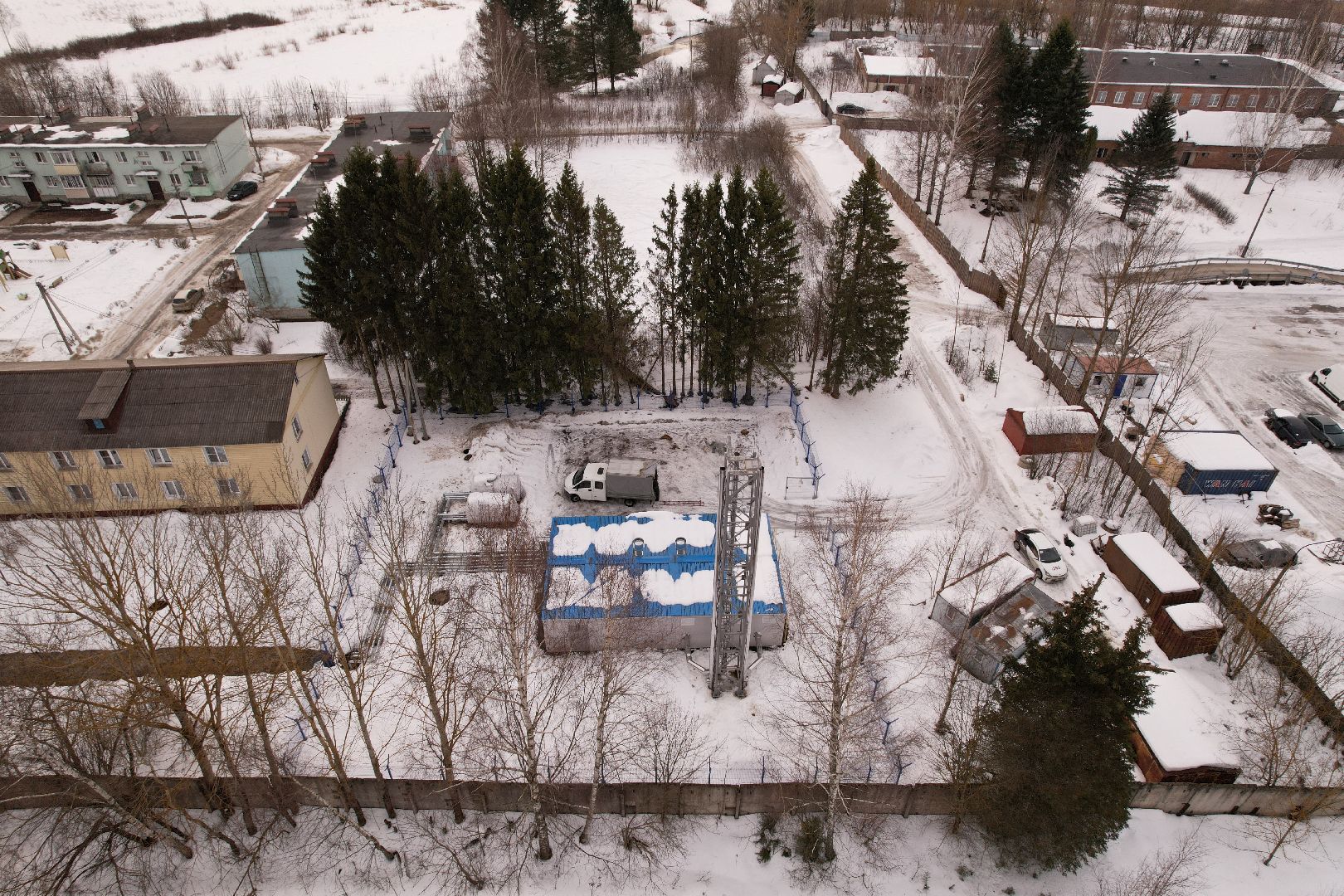 видео с коптера, котельная, жкх,