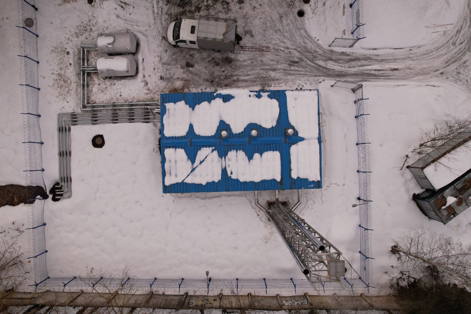 видео с коптера, котельная, жкх,