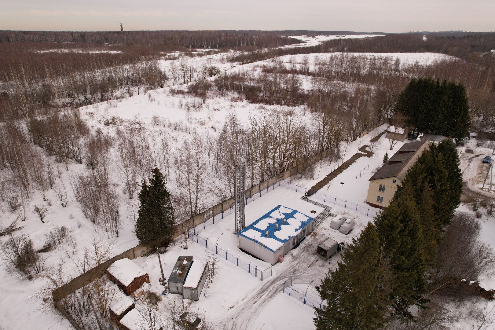 видео с коптера, котельная, жкх,