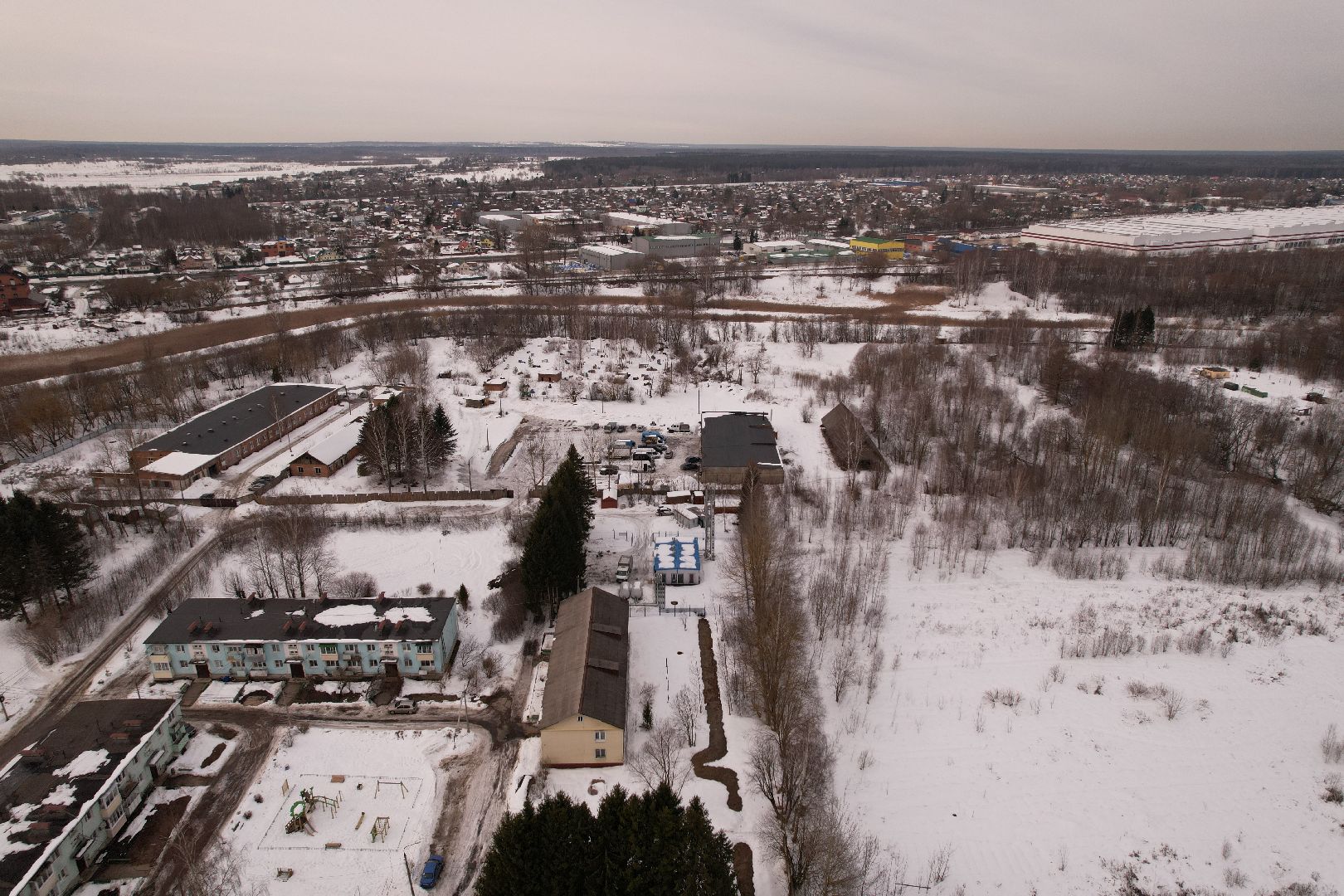 видео с коптера, котельная, жкх,