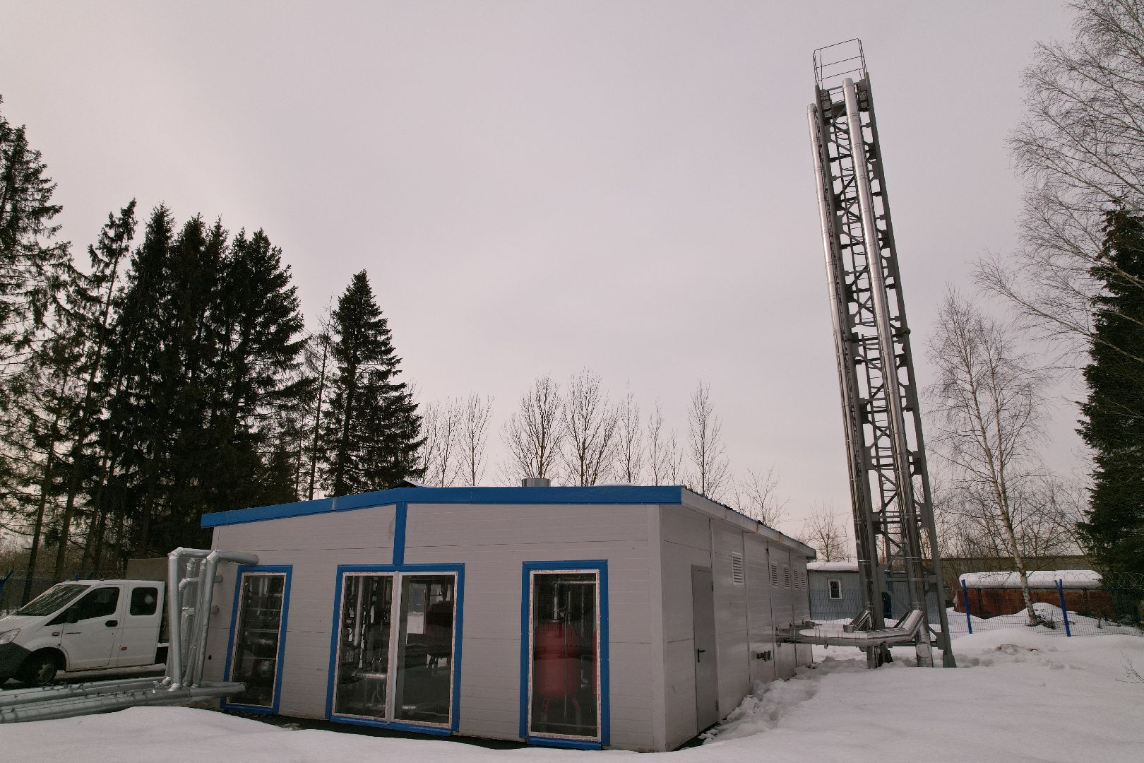 видео с коптера, котельная, жкх,