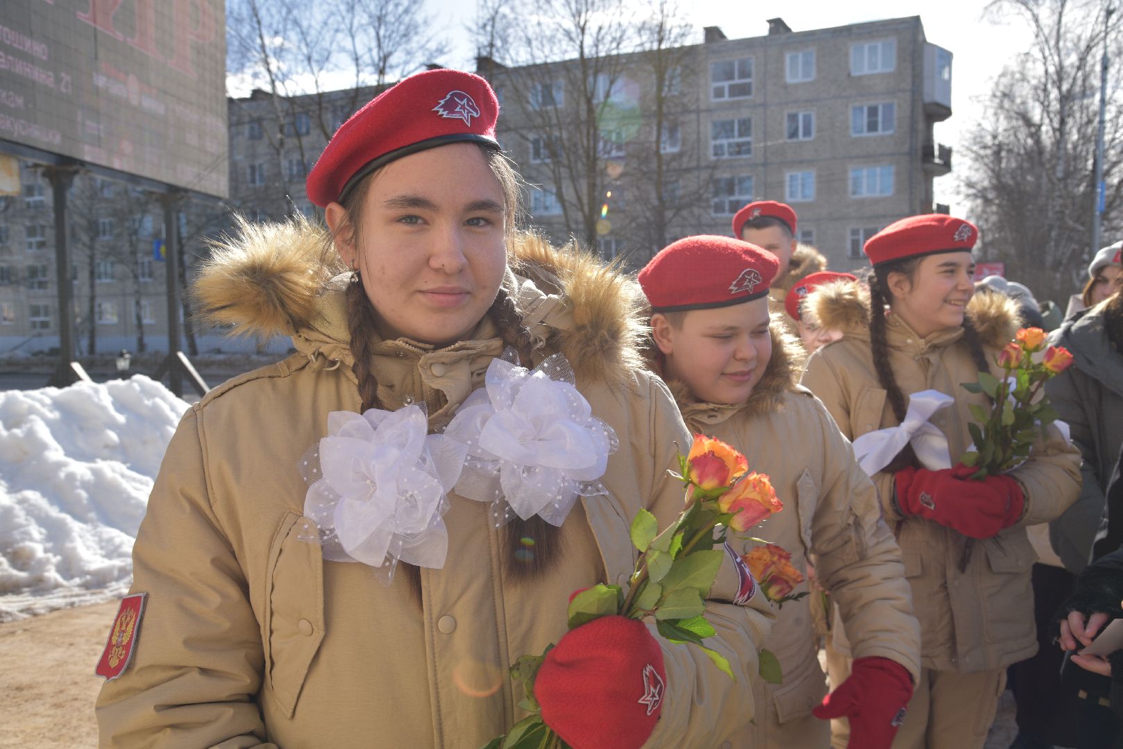 лотошино, акция, движение первых, юнармия, 8 марта,