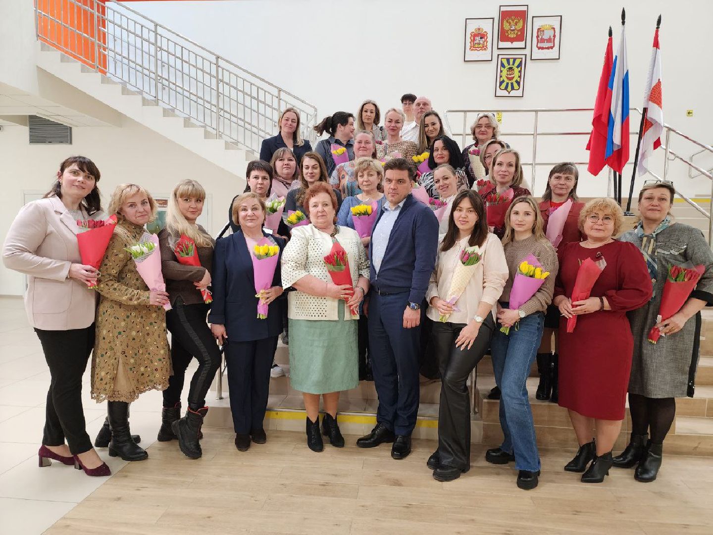 можайск, можайский городской округ, подмосковье, глава муниципалитета, встреча, женщины, многодетные мамы, активные жительницы, международный женский день, 8 марта, праздник,