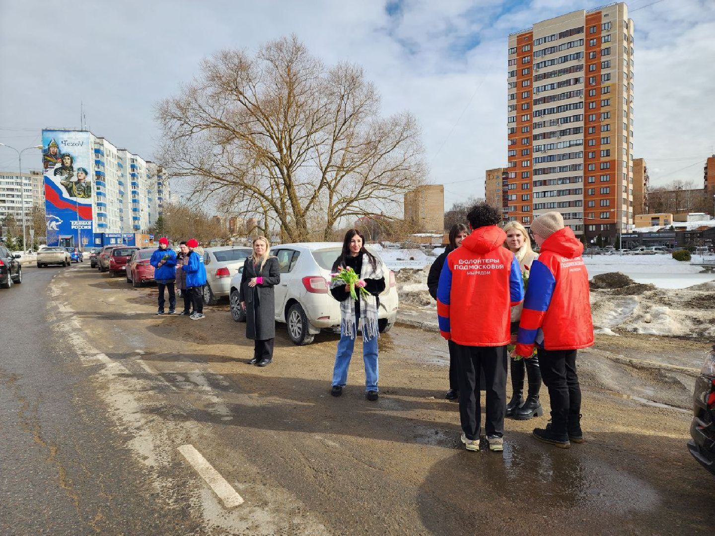 чехов, транспорт, 8 марта, гибдд, женщины, поздравление,