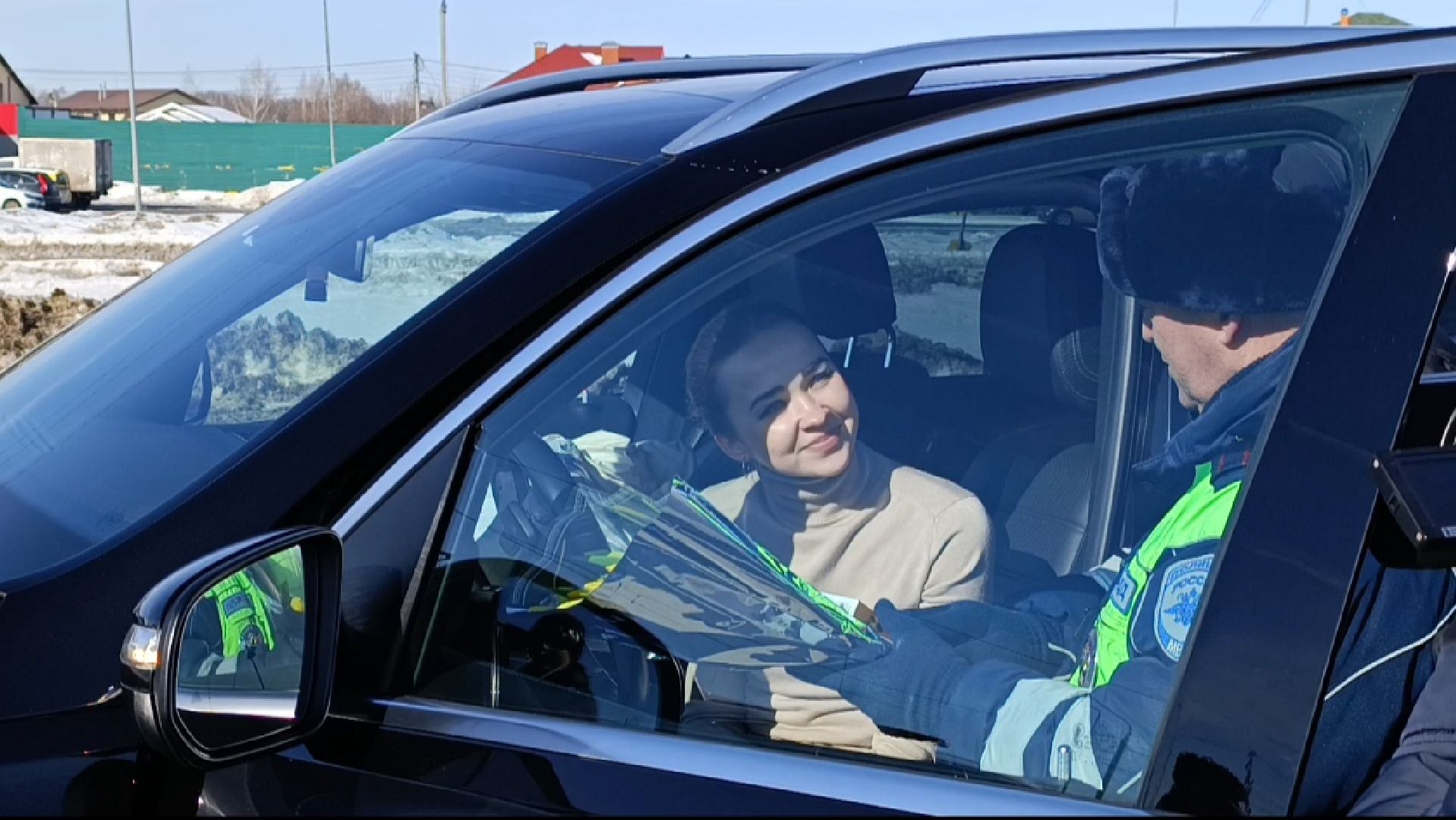 8 марта, Бронницы, Поздравления от ДПС, Сотрудники ГИБДД поздравляют с 8 марта,