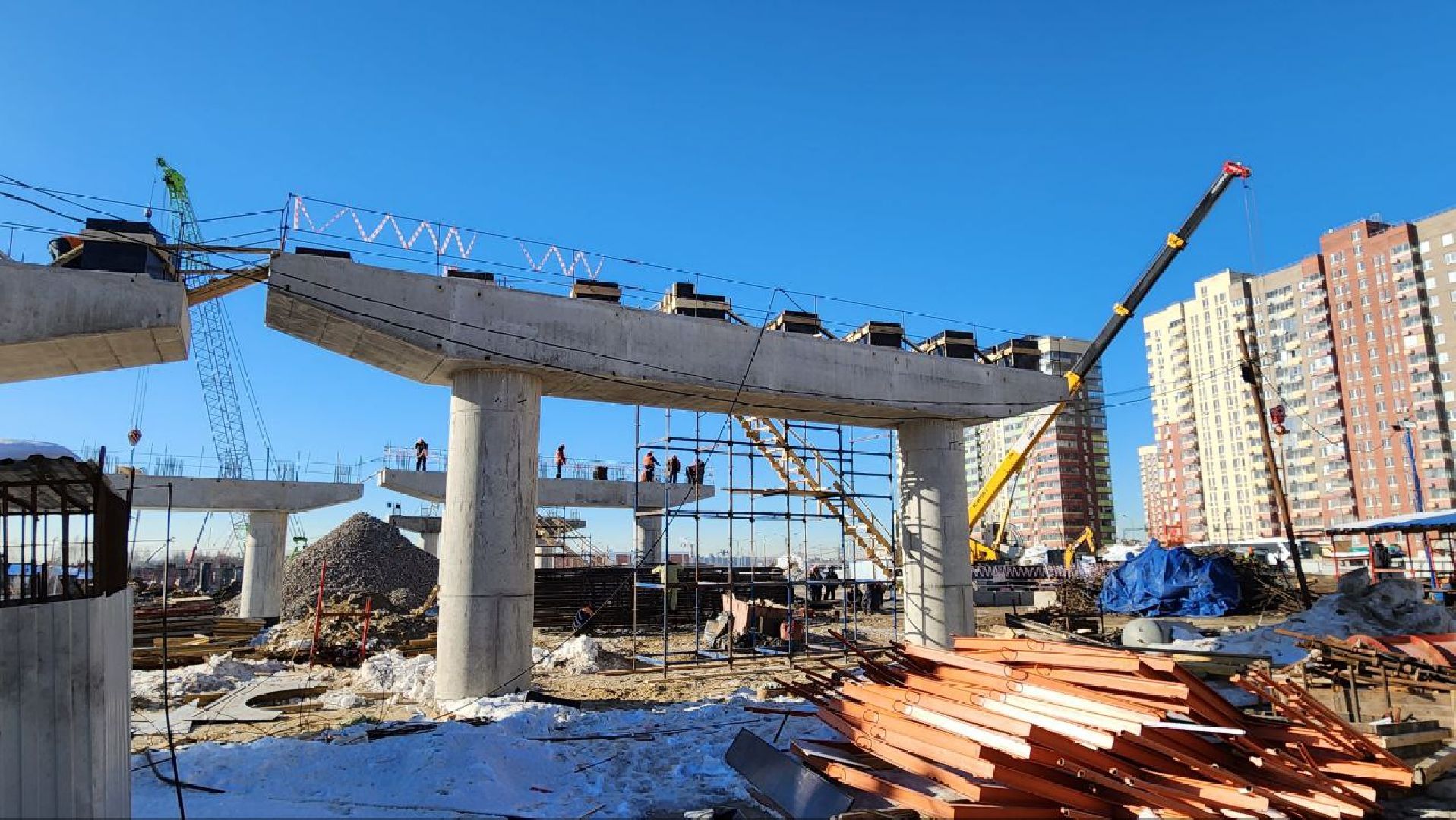 Люберцы, строительство, мост,