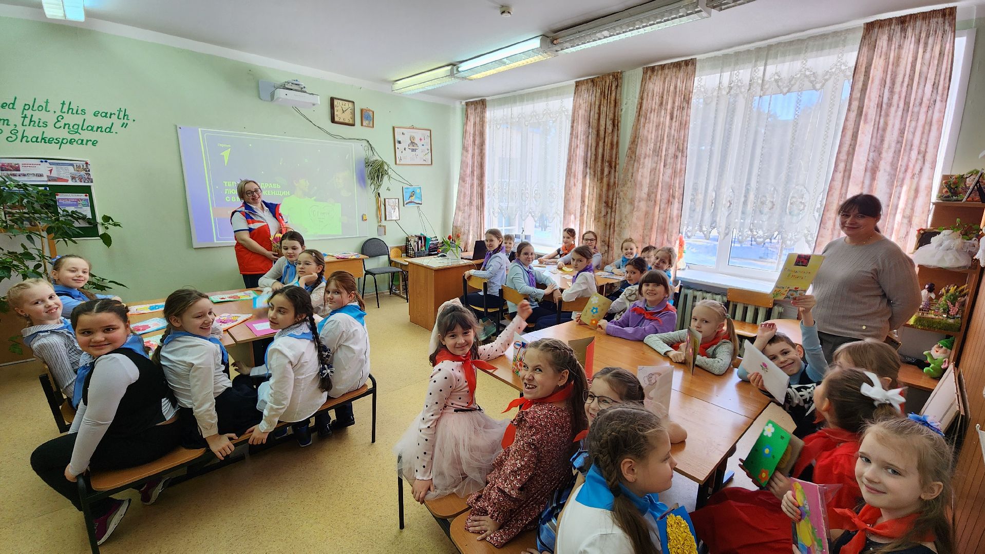 орлята россии, протвино, 8 марта, открытки, дети,