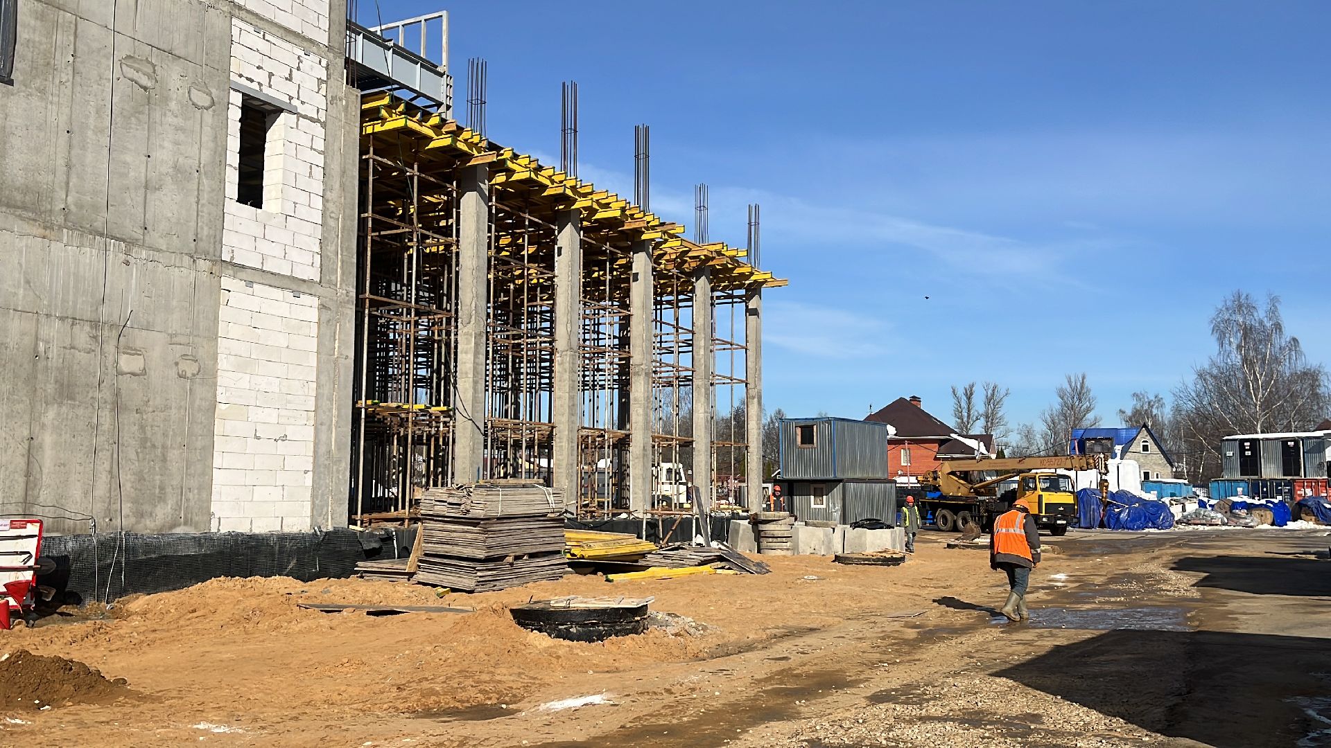 новая школа, строительство, строительство школы,