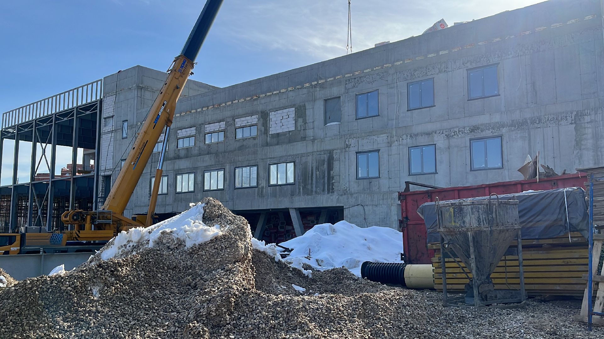 новая школа, строительство, строительство школы,