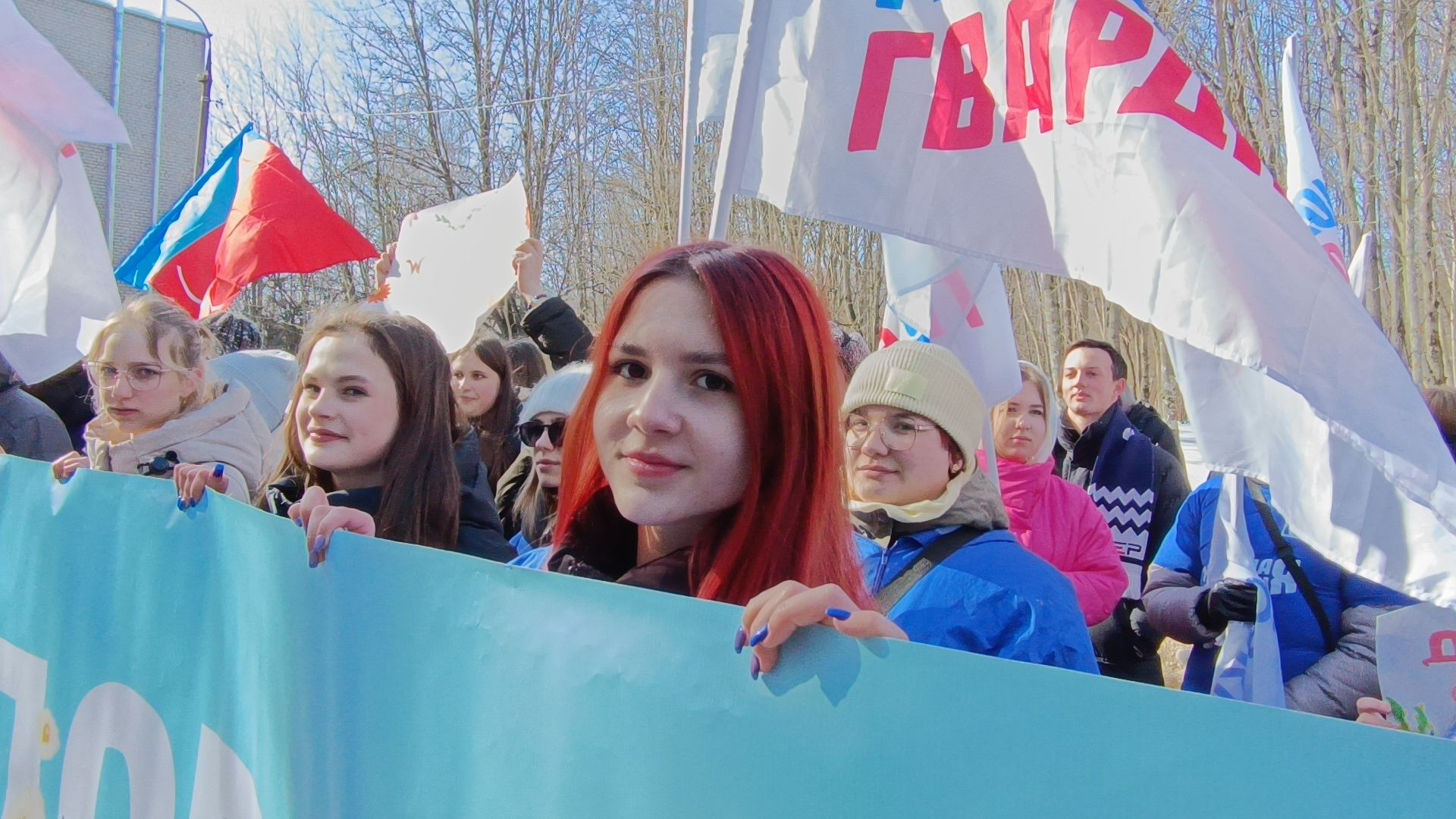 8 марта, молодая гвардия, лобня, тюльпаны,