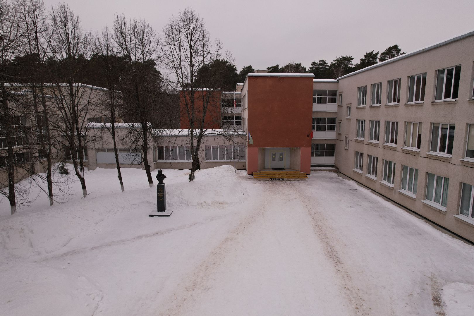 видео с коптера, протвино, лесничество, дети, школа,