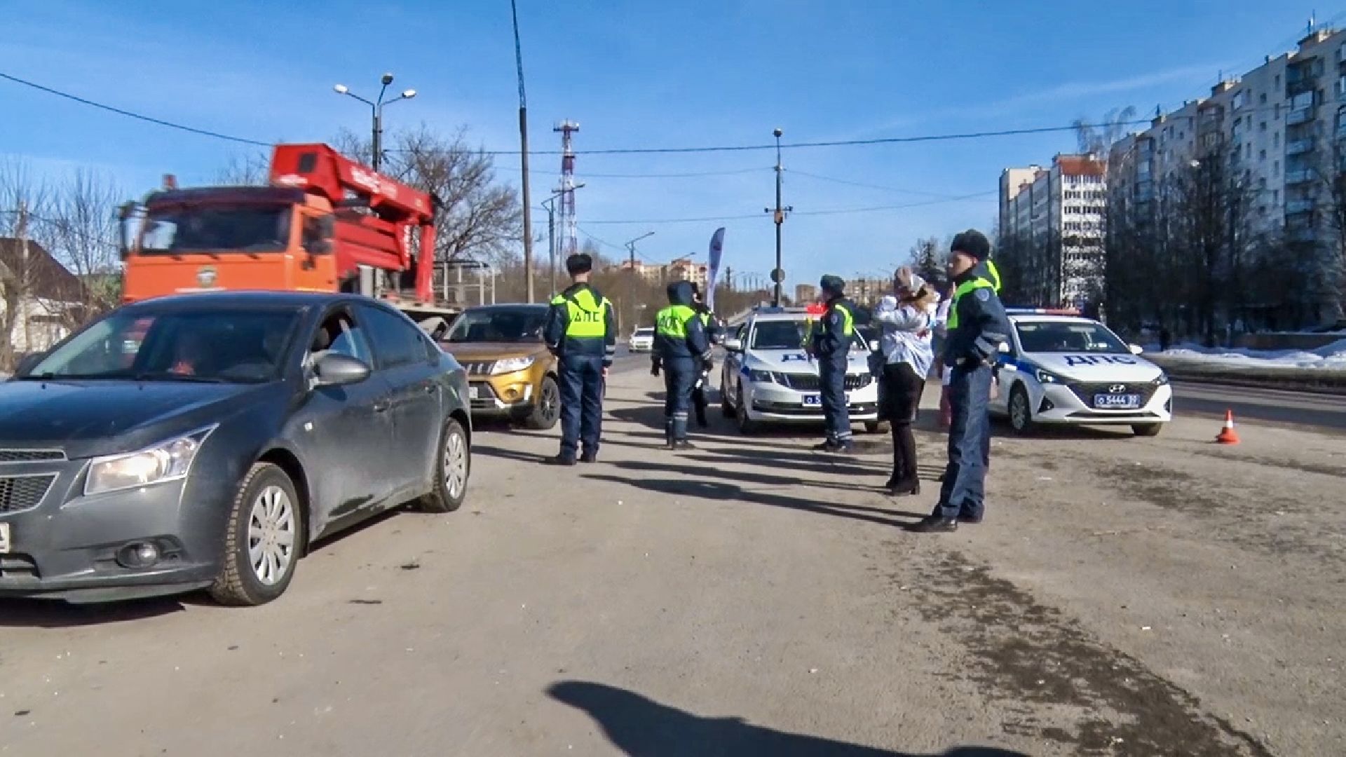 Клин, транспорт, 8 марта, ГИБДД, общество,