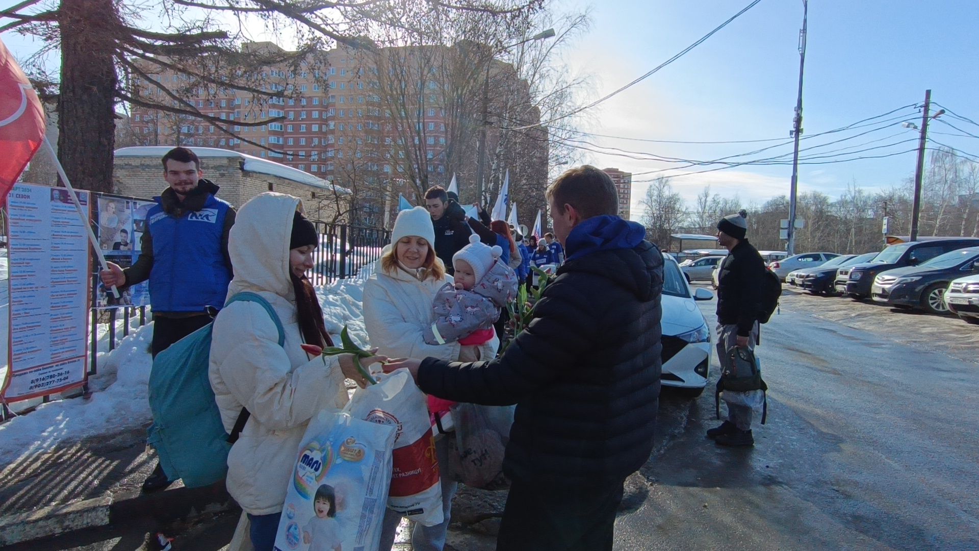 лобня, акция, 8 марта, молодая гвардия,