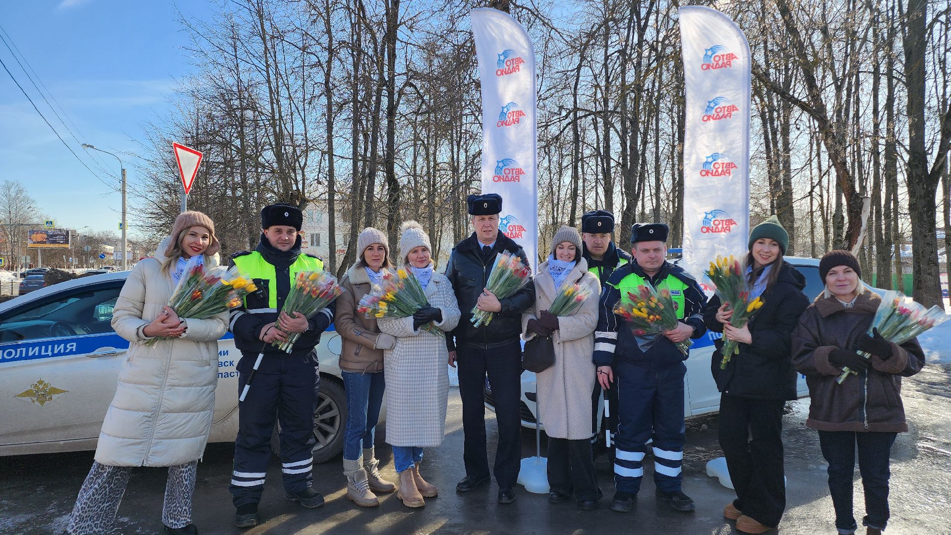 Егорьевск, госавтоинспекция, госавтоинспекторы, Подмосковье, Московская область, 8 марта,