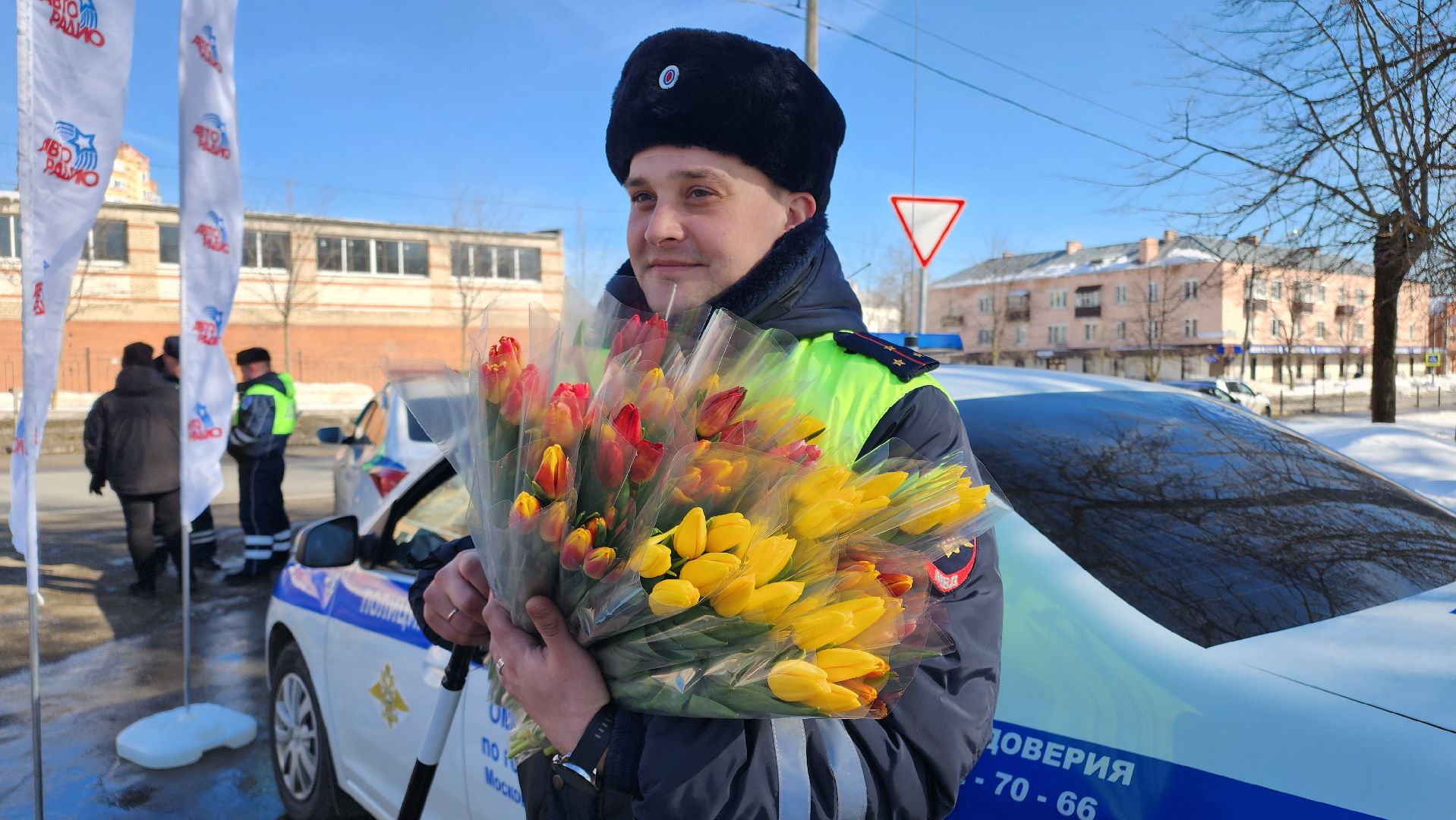 Егорьевск, госавтоинспекция, госавтоинспекторы, Подмосковье, Московская область, 8 марта,