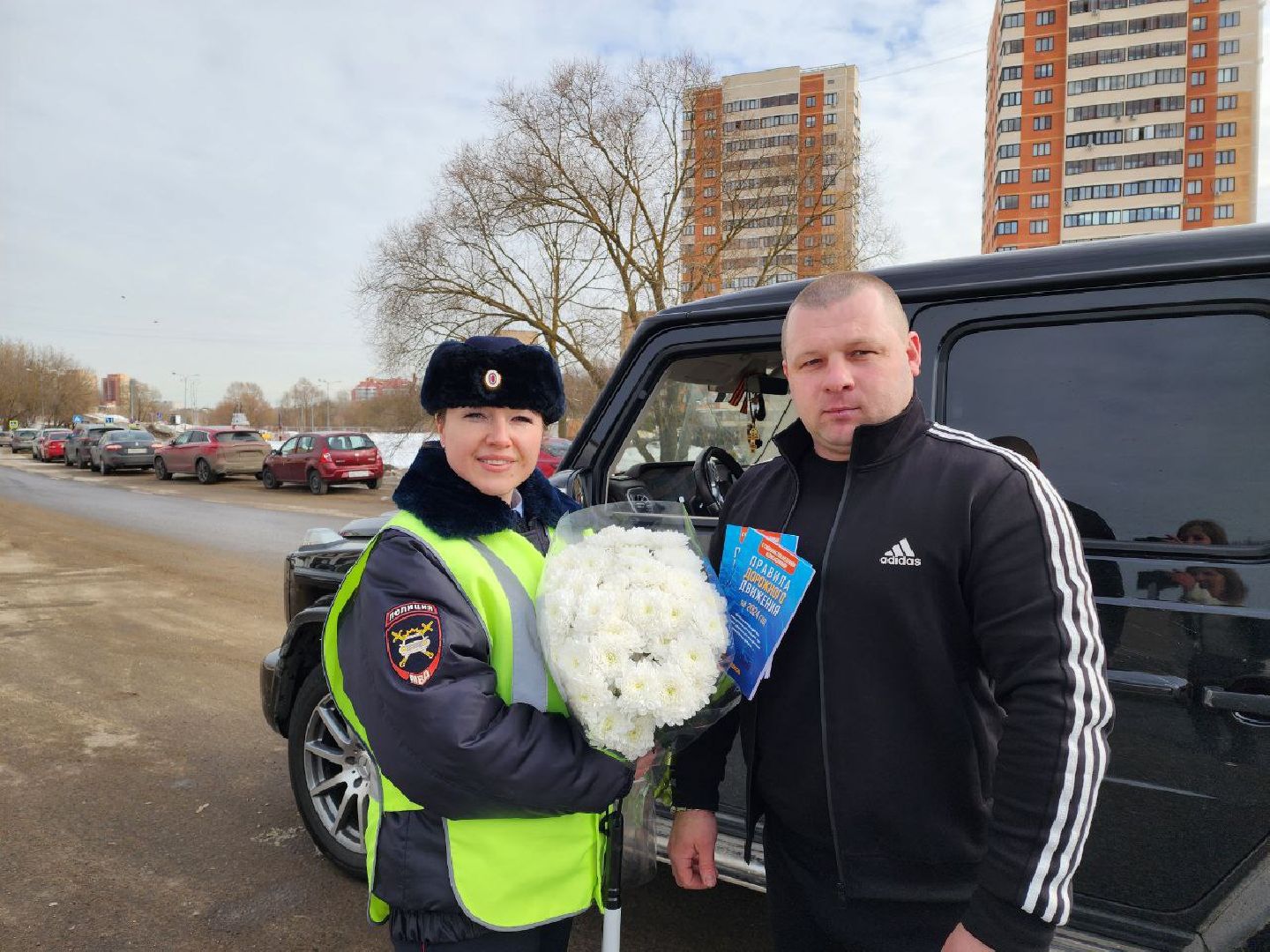 чехов, гибдд, девушка-инспектор, 8 марта, профессия,