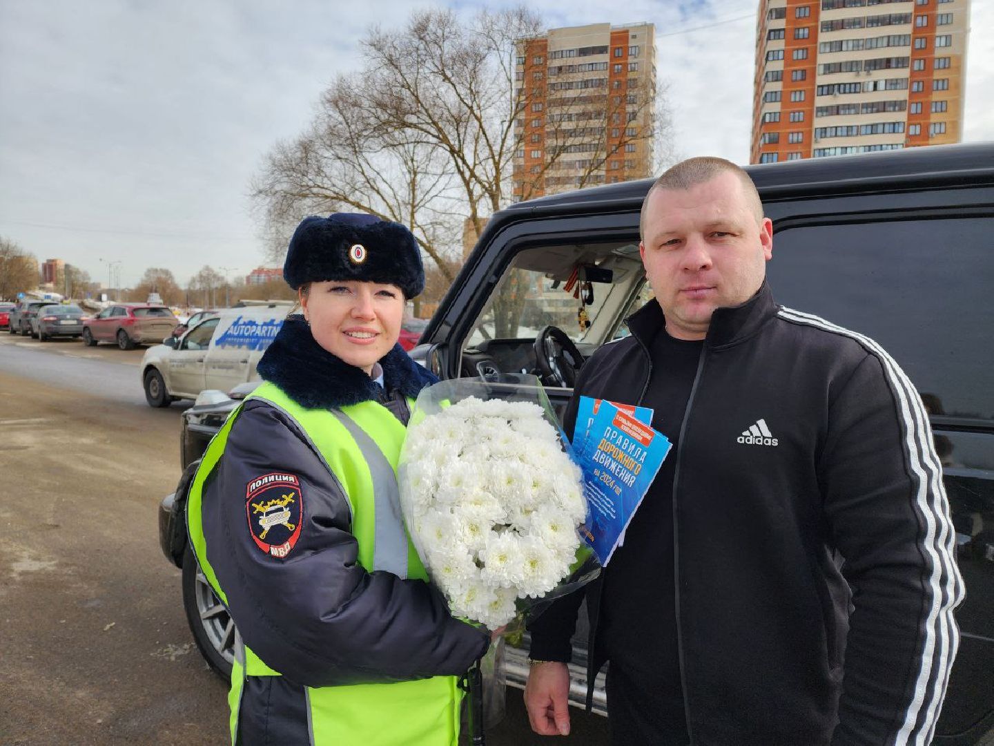 чехов, гибдд, девушка-инспектор, 8 марта, профессия,