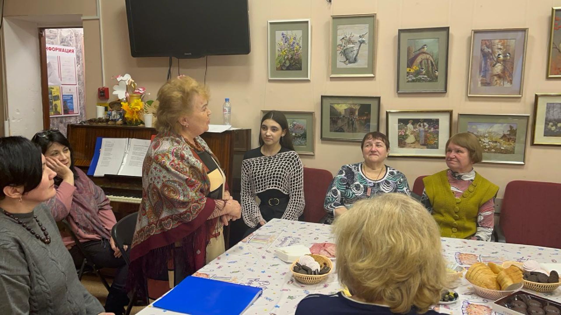 пушкино, село, международный женский день, праздник, чаепитие,