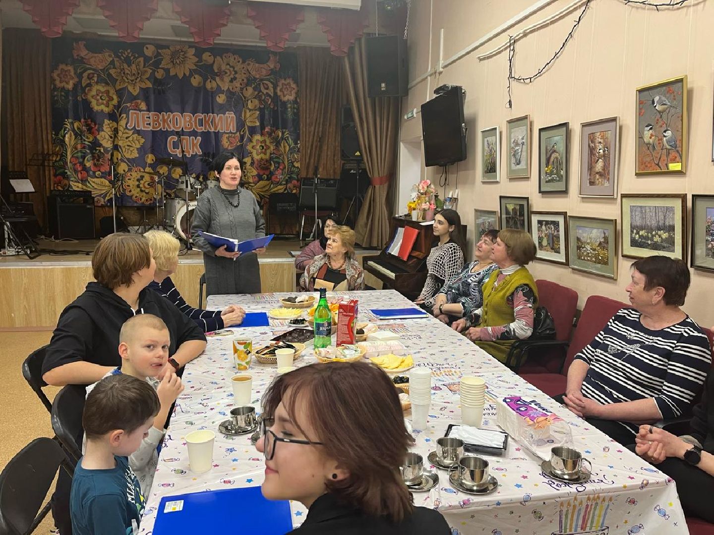 пушкино, село, международный женский день, праздник, чаепитие,