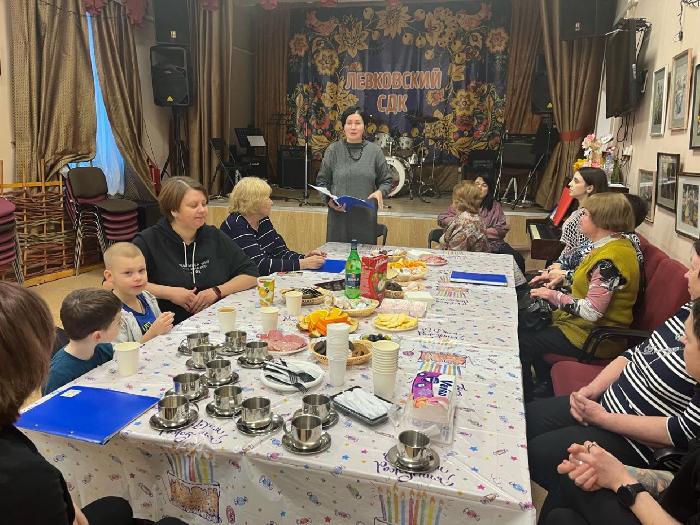 пушкино, село, международный женский день, праздник, чаепитие,