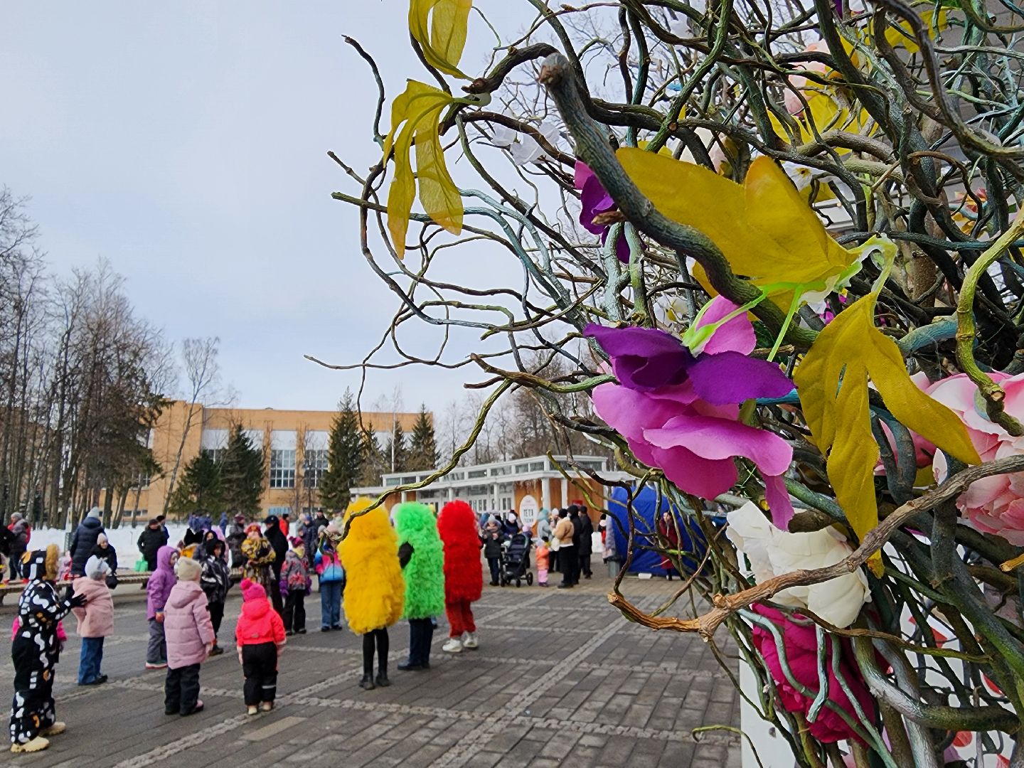воскресенск, парк кривякино, праздник, жители, 8 марта,