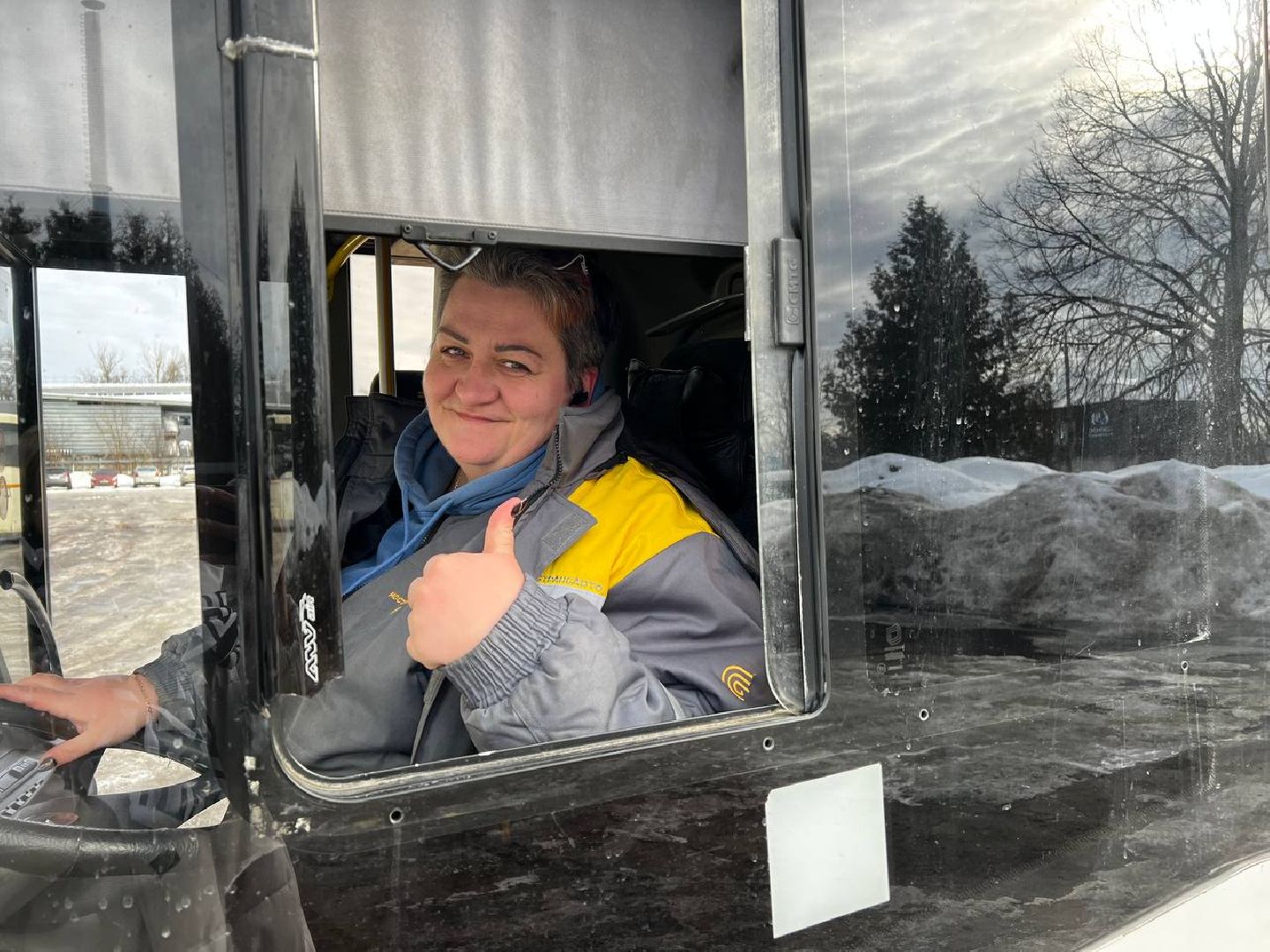 Солнечногорск, Автобус, женщина-водитель, мострансавто, пассажиры,