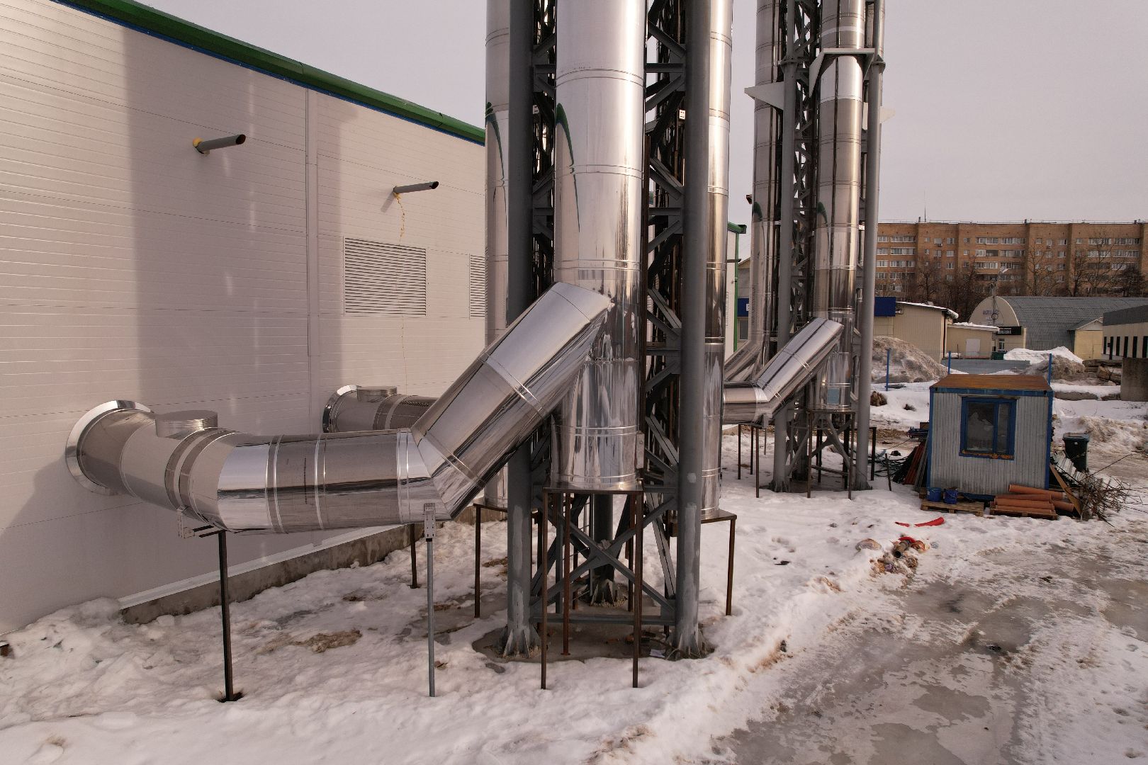 видео с коптера, котельная, жкх,