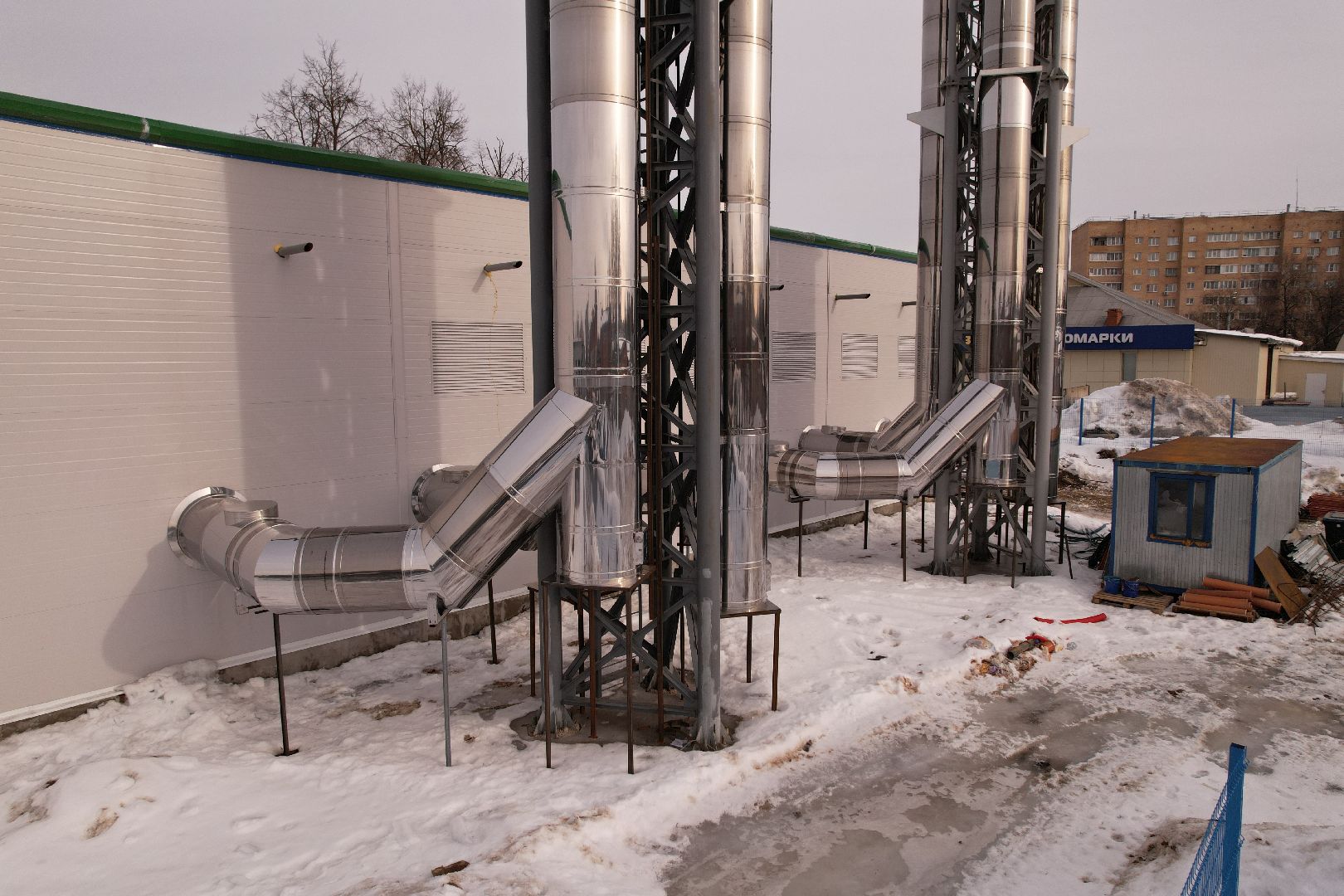 видео с коптера, котельная, жкх,