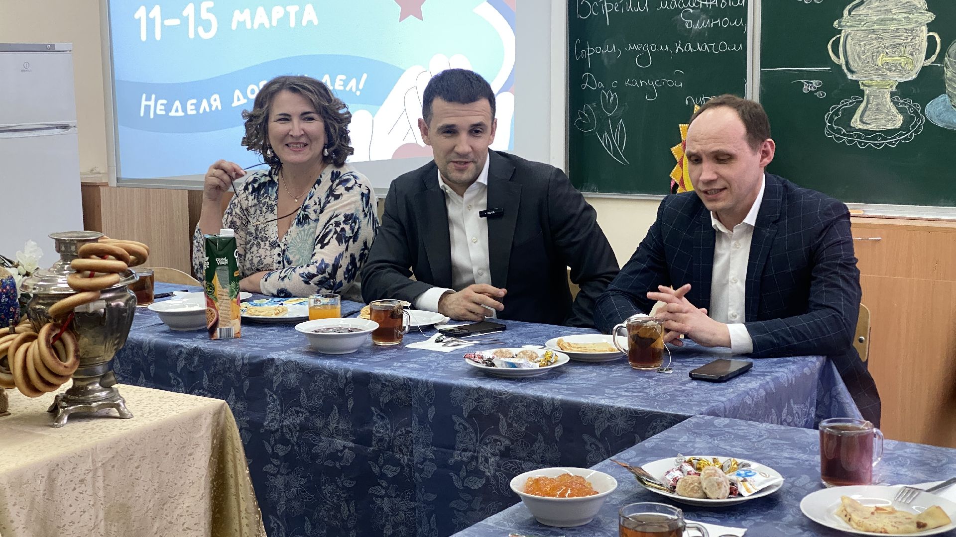 глава городского округа, станислав каторов, неделя добрых дел, МАОУ СОШ 11, масленица,