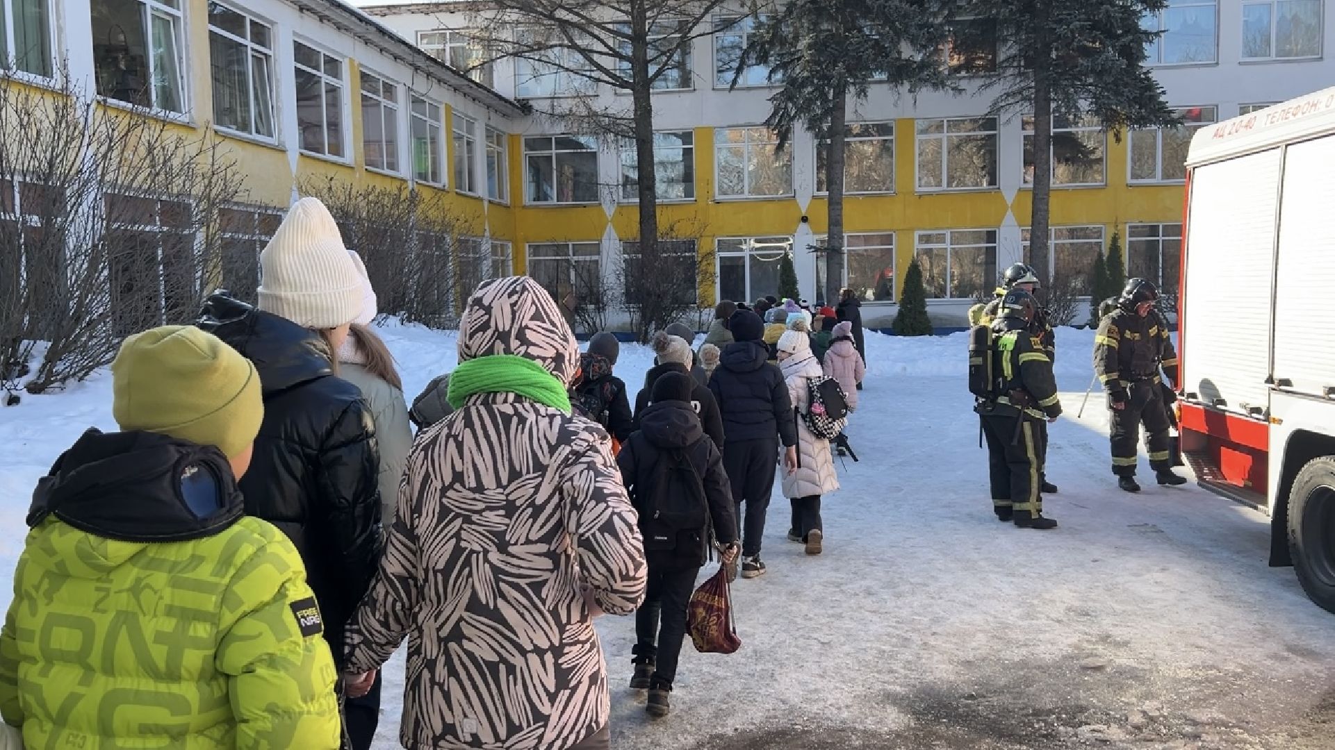 химки, эвакуация, тренировочная эвакуация, мчс, школа,