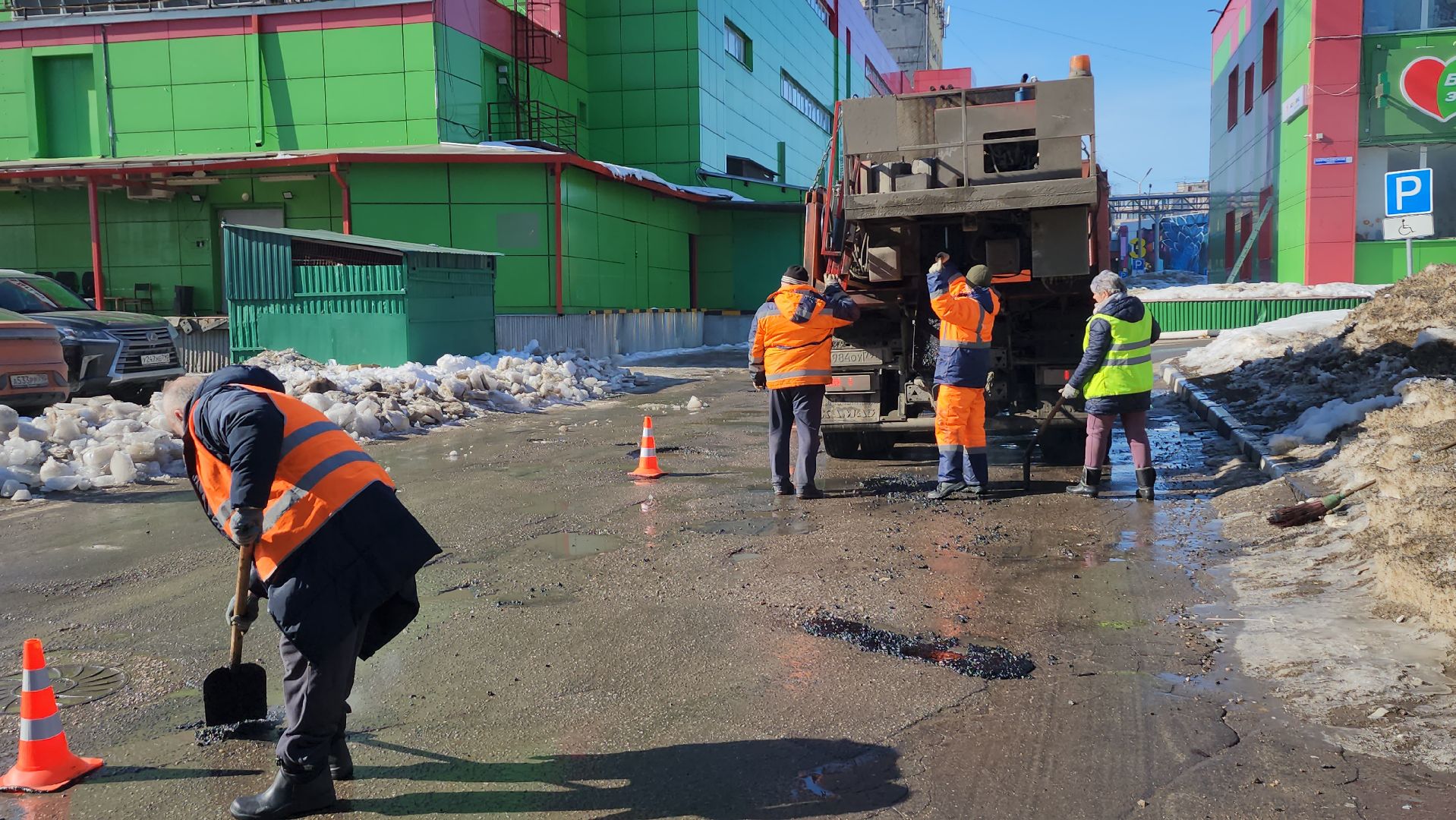 серпухов, ямочный ремонт, добродел, комбинат благоустройства, дорожные работы,