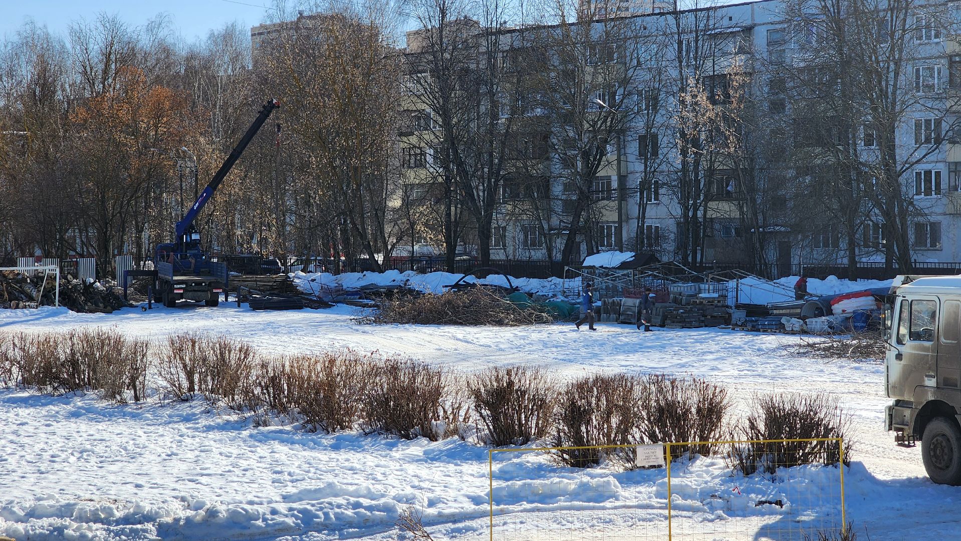 Солнечногорск, строительство, пристройка к школе, гимназия 6 им Драгунского,
