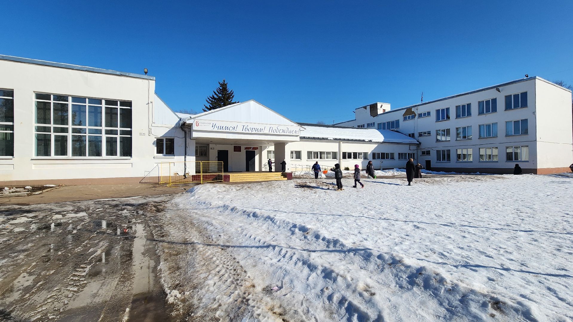 Солнечногорск, строительство, пристройка к школе, гимназия 6 им Драгунского,