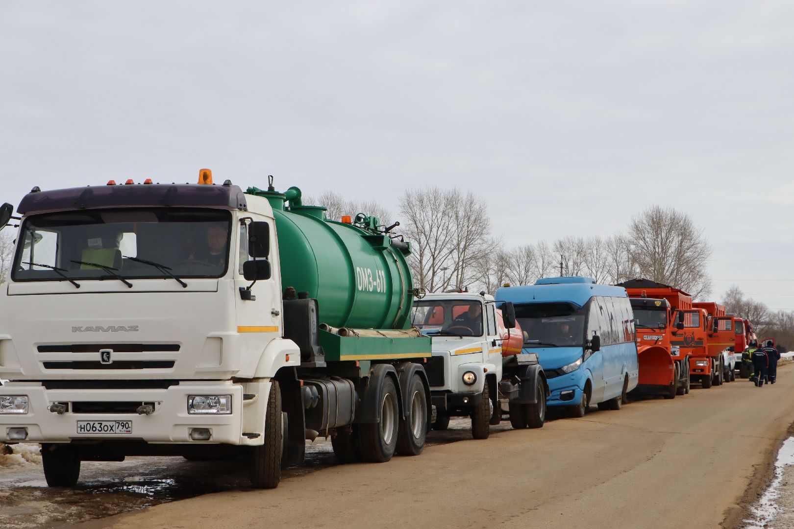 Серебряные Пруды, паводок, тактико-специальные учения, спецтехника, смотр техники, парк Серебряный,