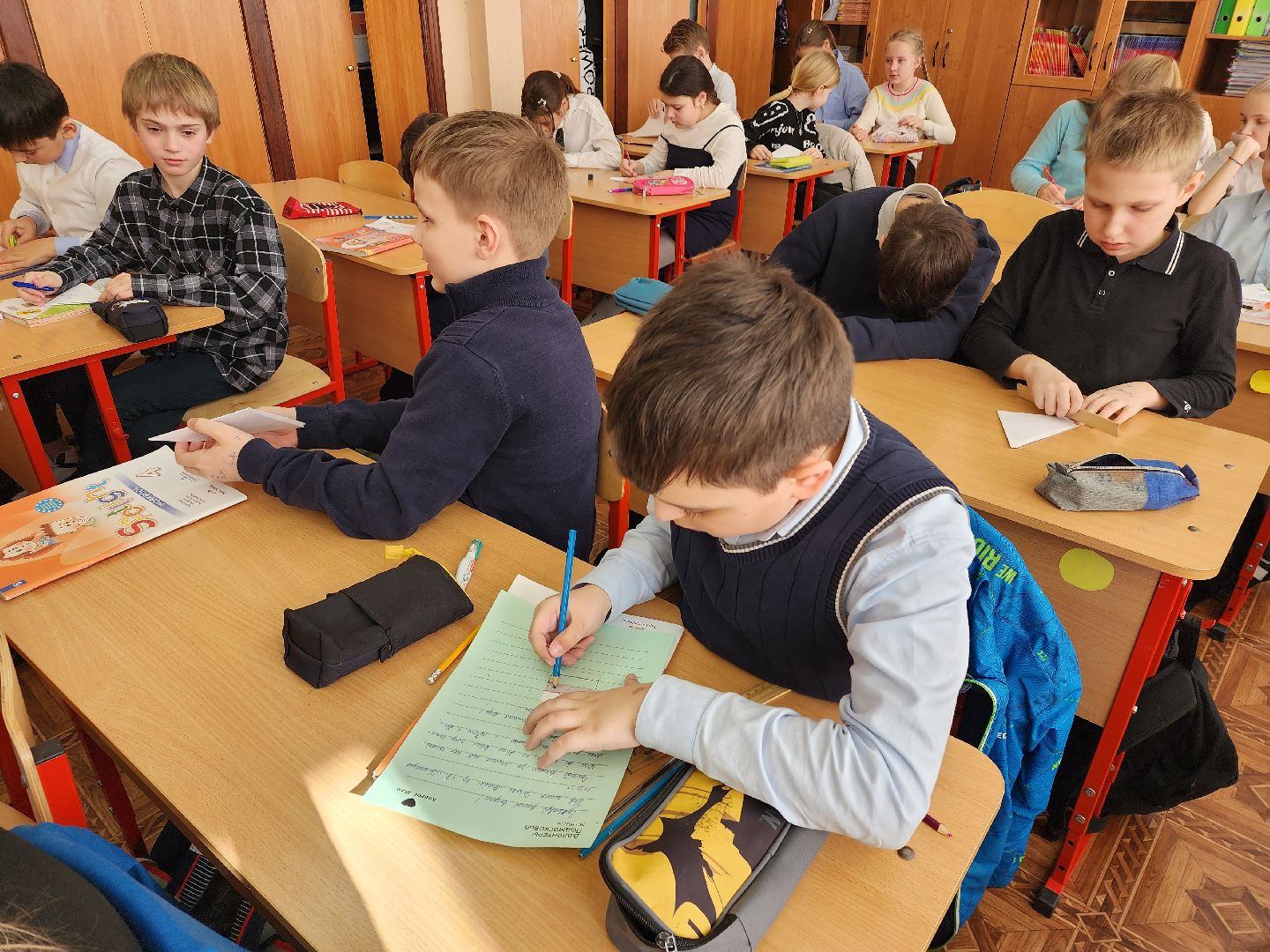 пушкино, письма солдату, сво, школьники, акция доброе дело, акции,