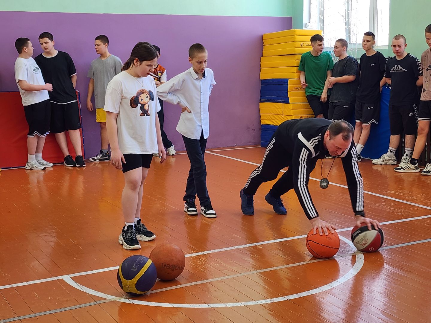 разминка с чемпионом, школы, юнармия,