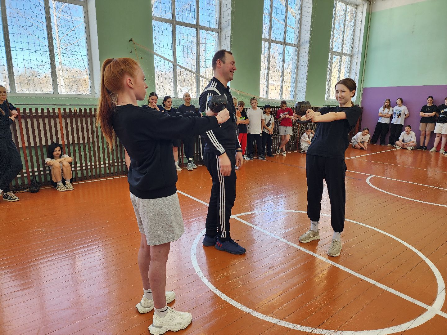 разминка с чемпионом, школы, юнармия,