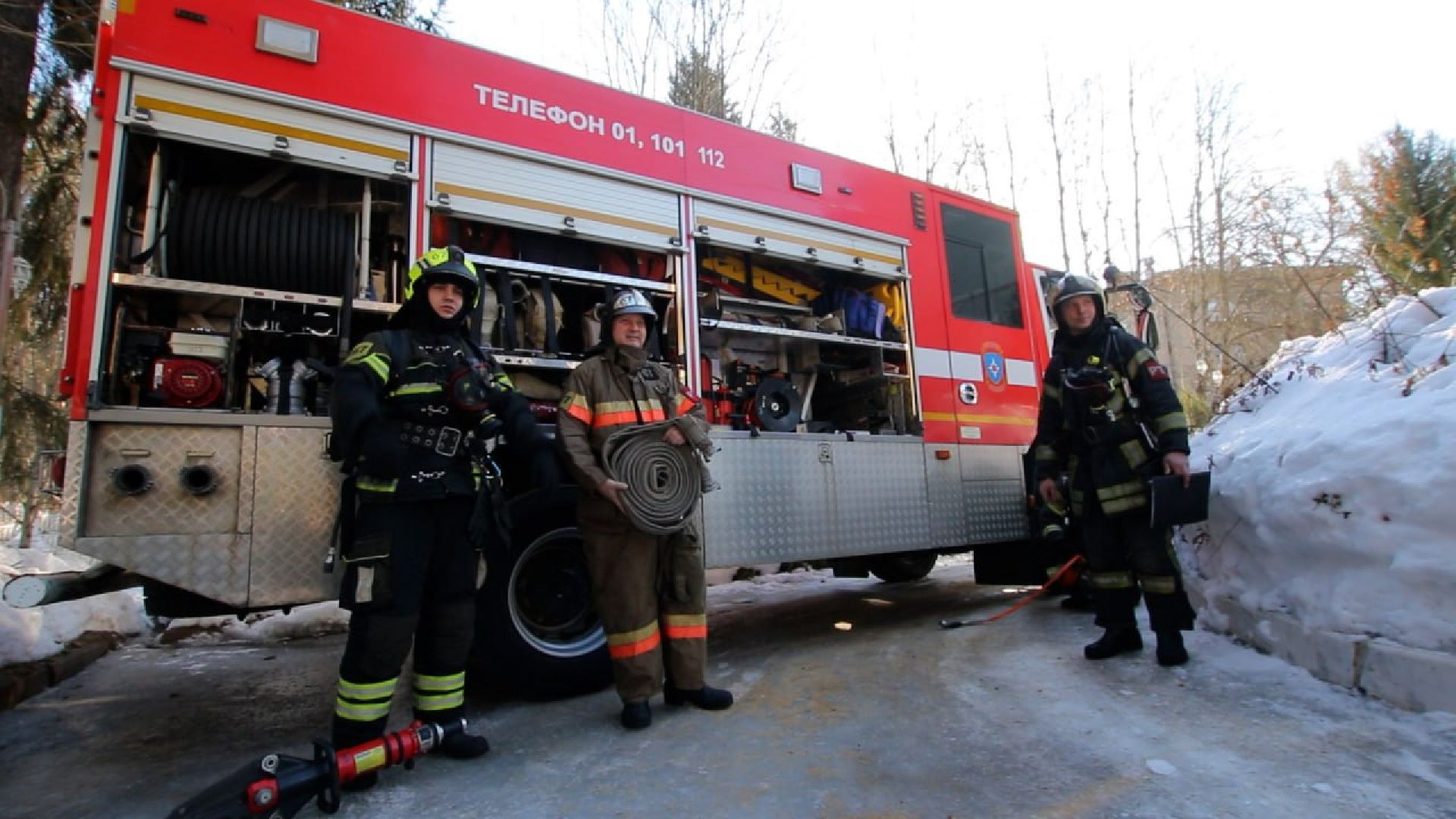 Солнечногорск, Эвакуация, Школа, Дети, Пожарные,