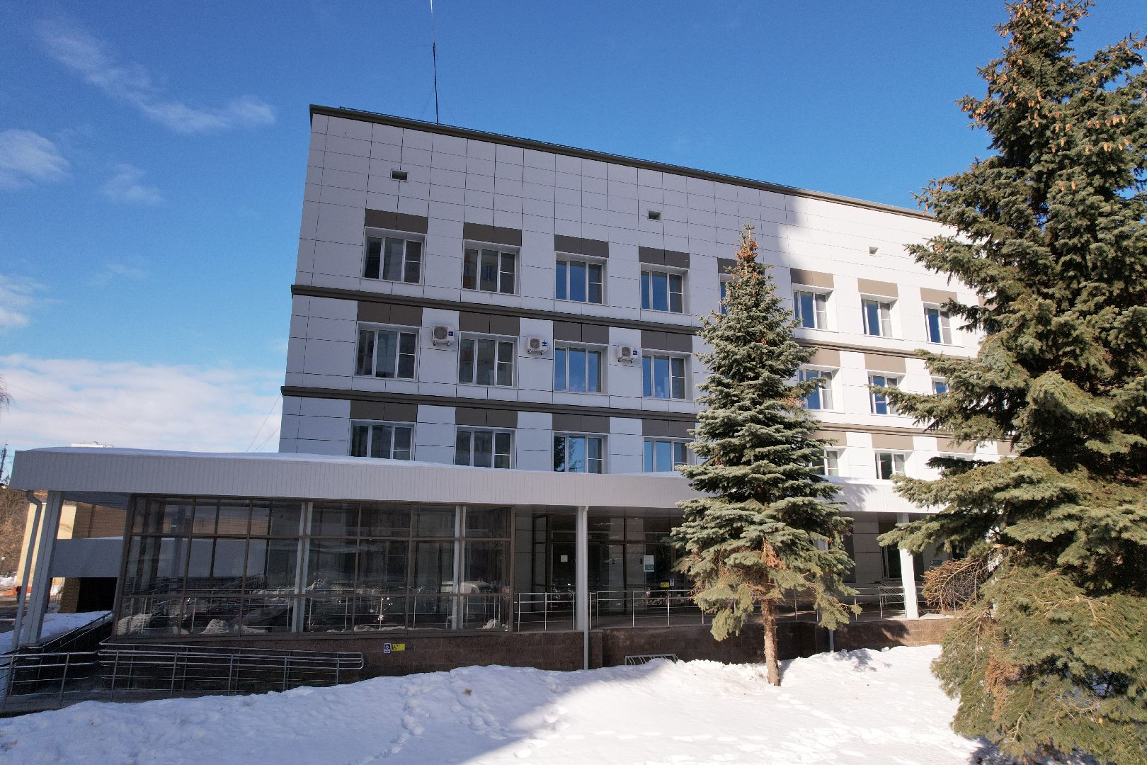 видео с коптера, поликлиника, королев,