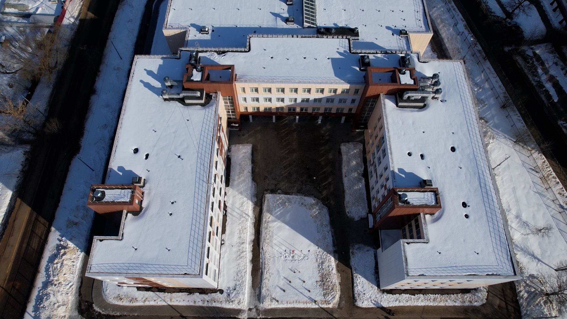 видео с коптера, школа, подольск,