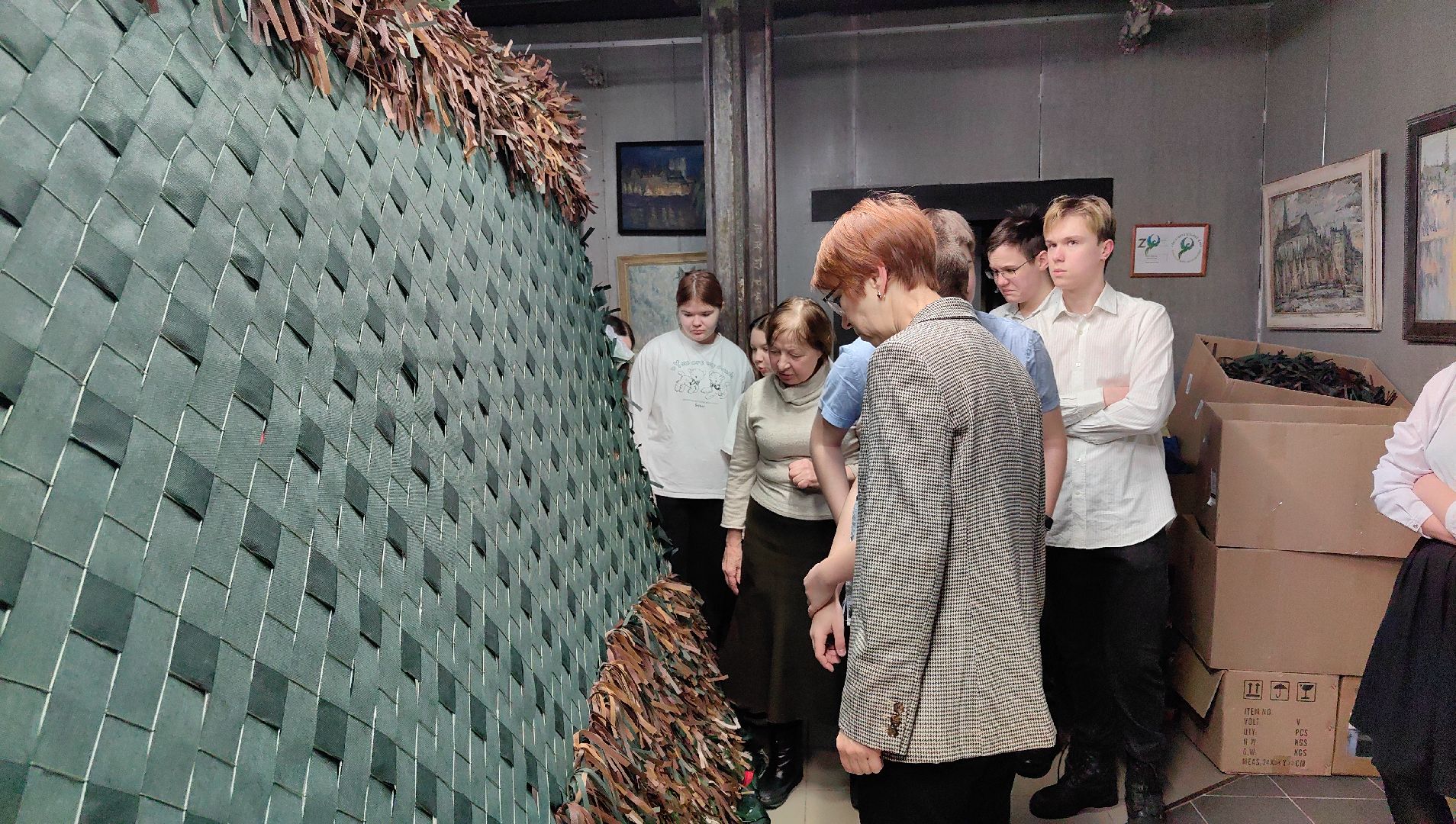 неделя добрых дел, маскировочные сети, школьники, благотворительая акция,