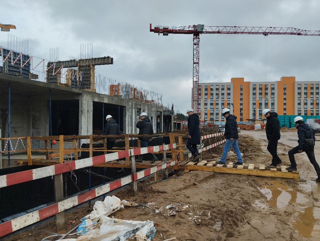 строительство, школа